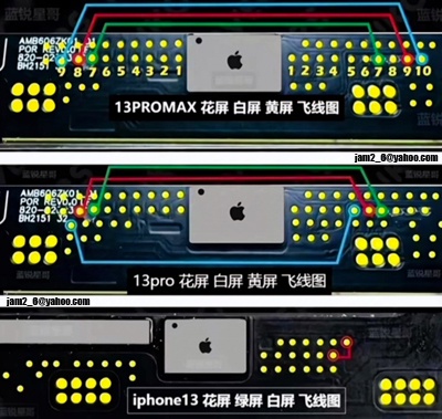 iPhone 13 Pro Max White or Green Screen Issue: Soldering Jumper Method