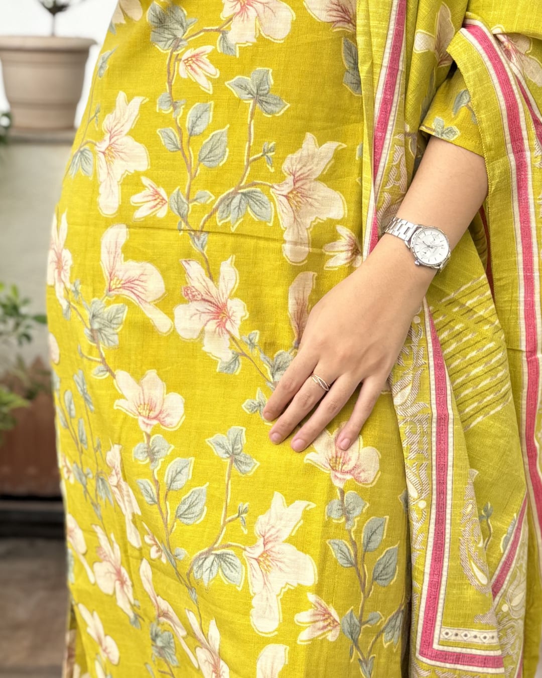 Keya - Lime Yellow  Suit Set — view 4