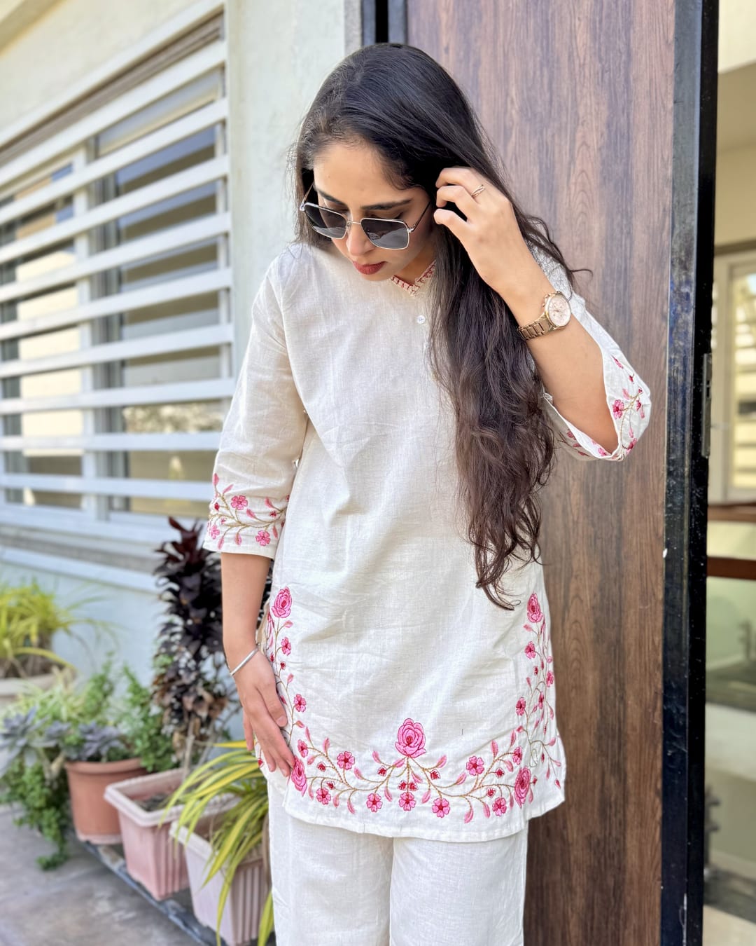 Ira - Embroidered Co-ord Set — view 4