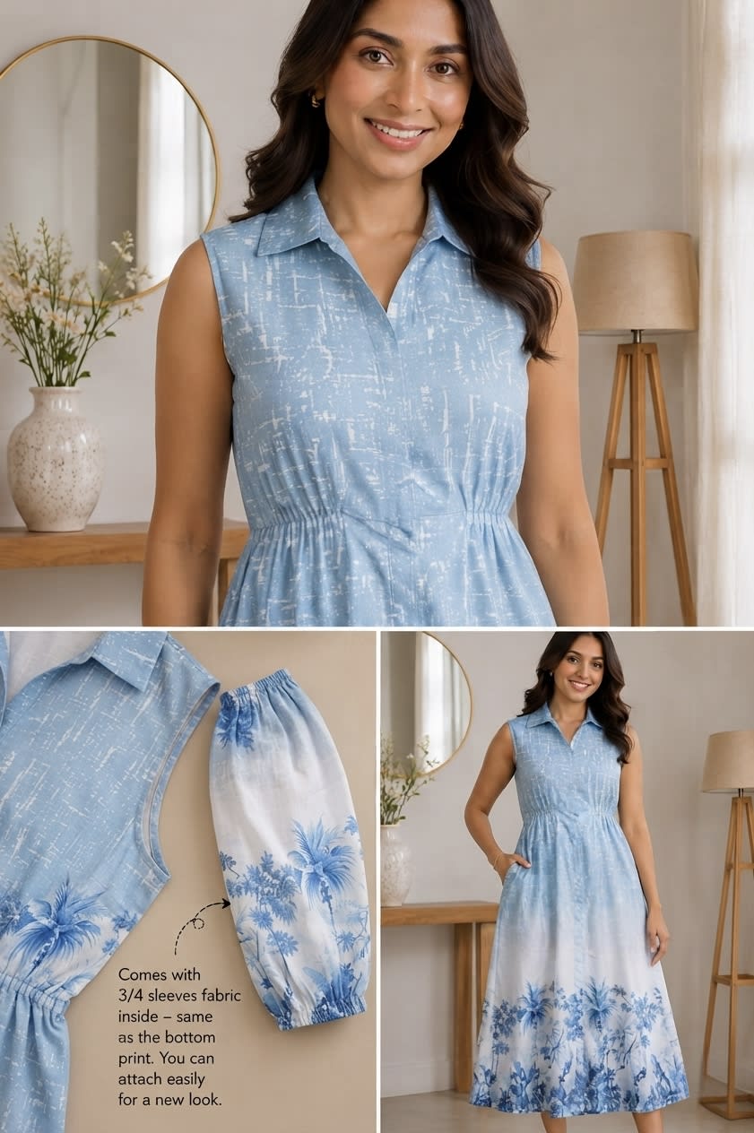 Neel – Printed Midi Dress — view 2