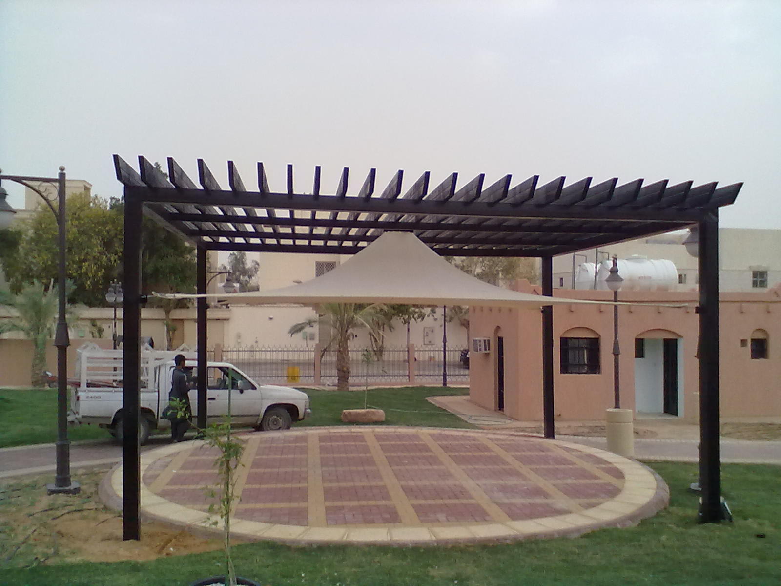 Pergola Wooden Steel
