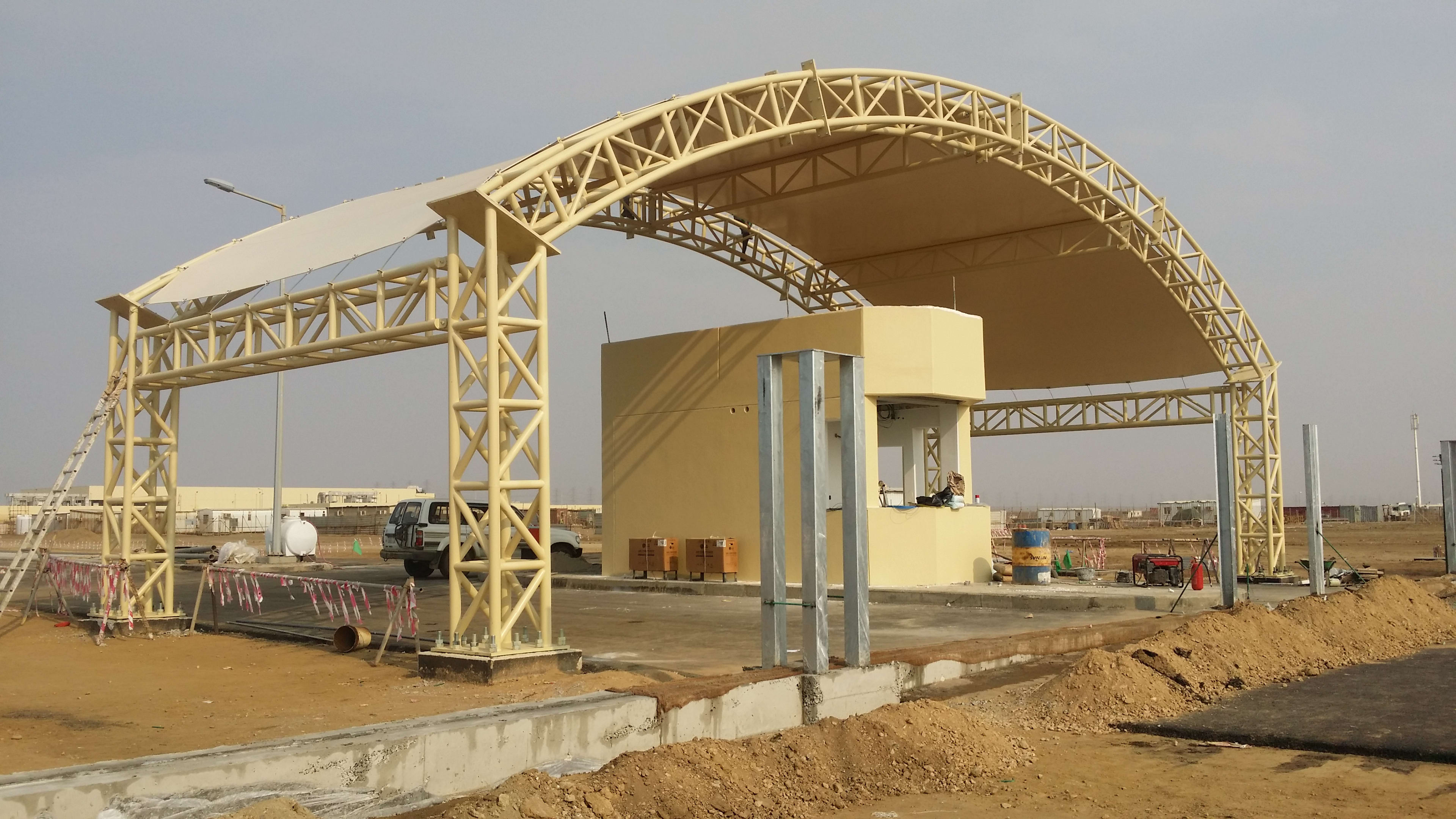 Gate Entrance Tensile Shade Canopy