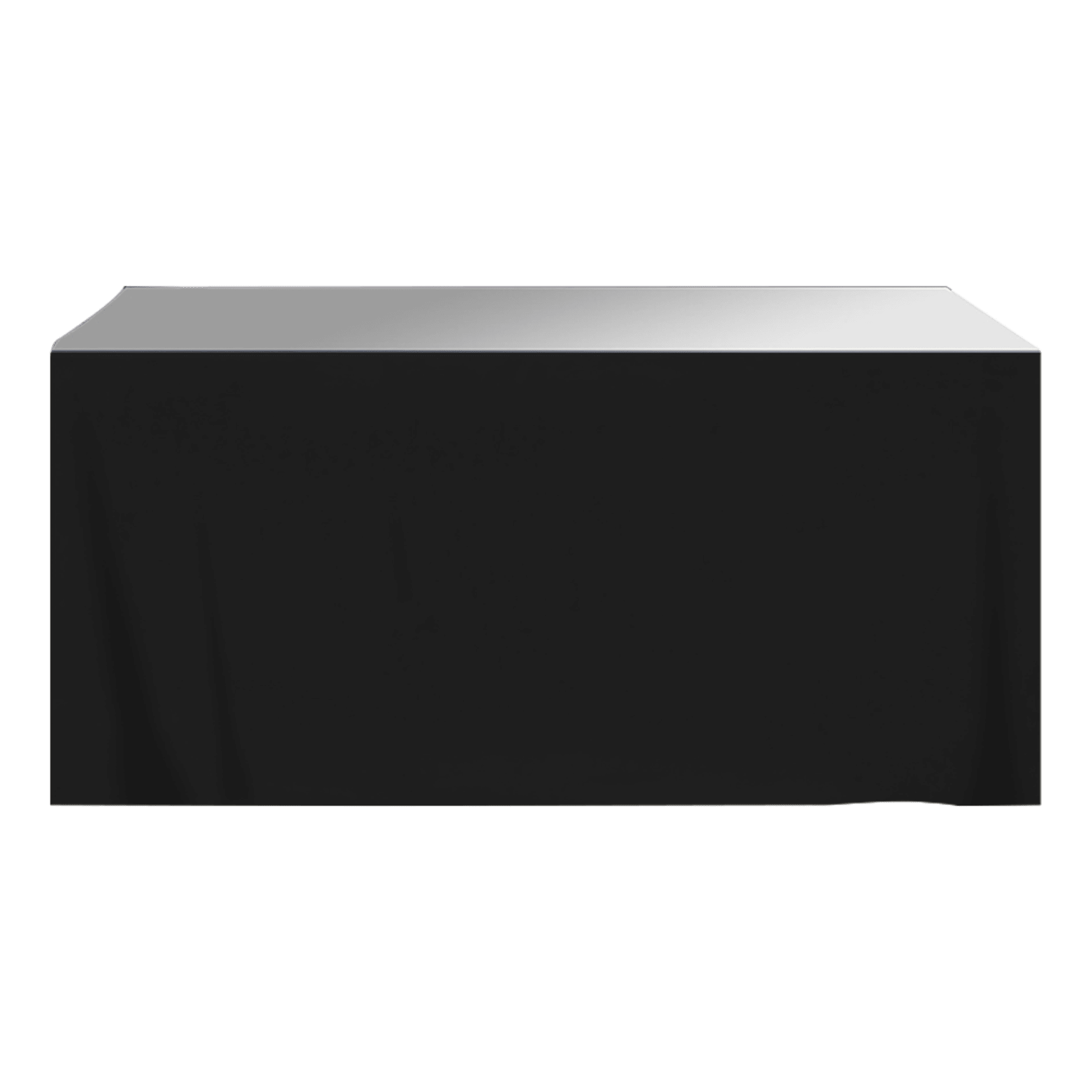 Table Skirt 3-Sided Poly Cotton - 6 ft - blank view 11