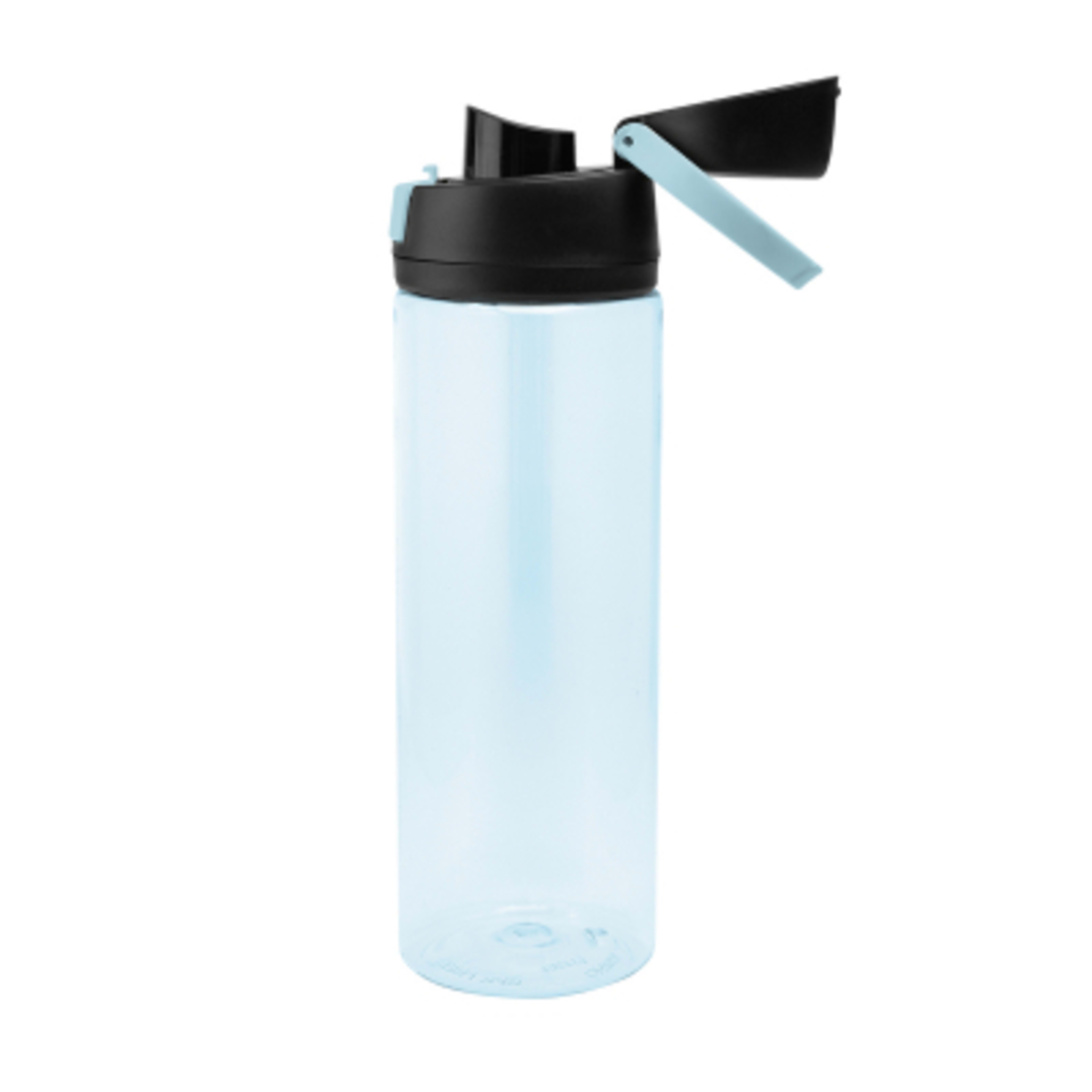 Recycled Plastic Water Bottle Pop Open Lid rPET - 24 oz - product view 24