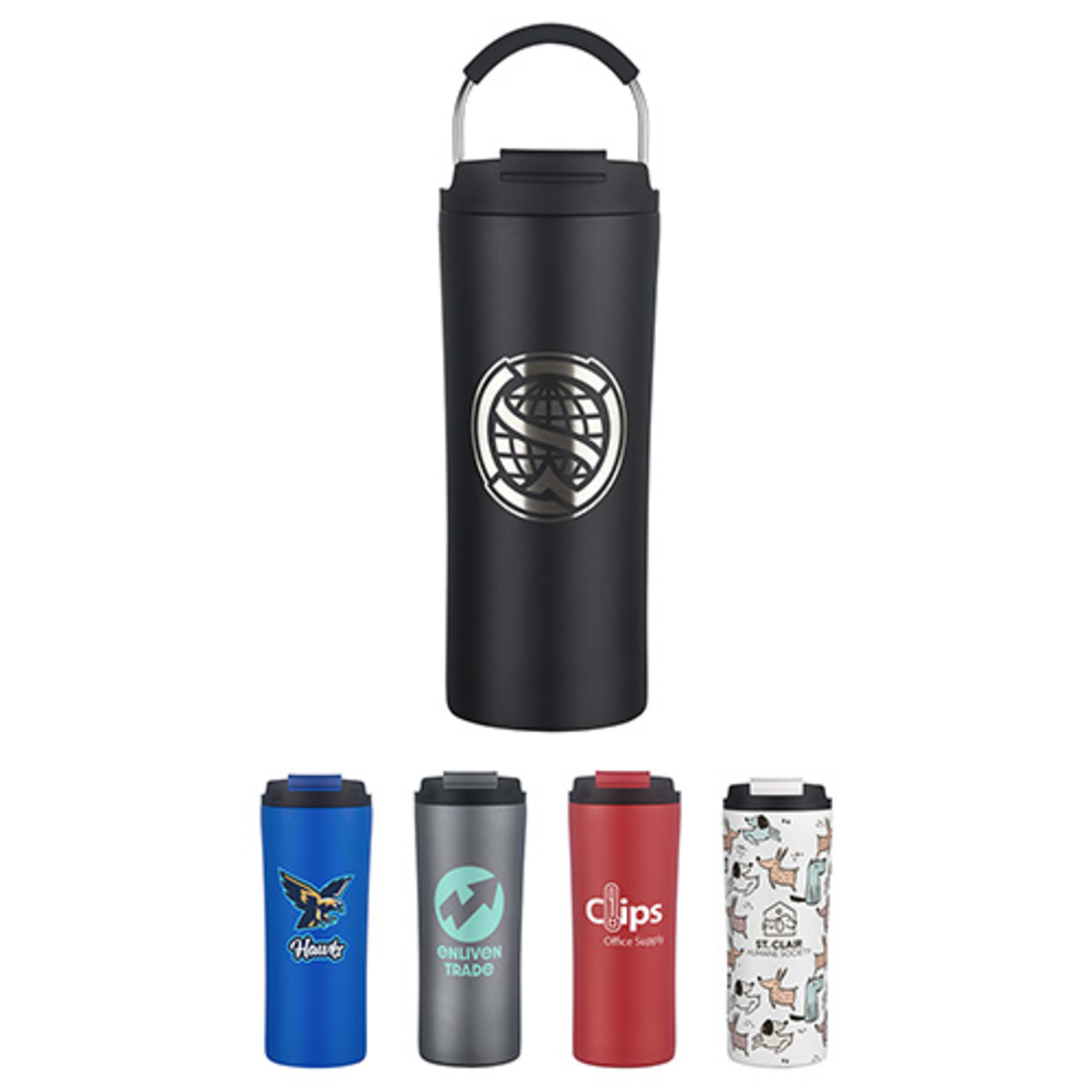 Minos 21 oz Eco-Friendly 2-in-1 Vacuum Insulated Tumbler - promotional product with custom logo