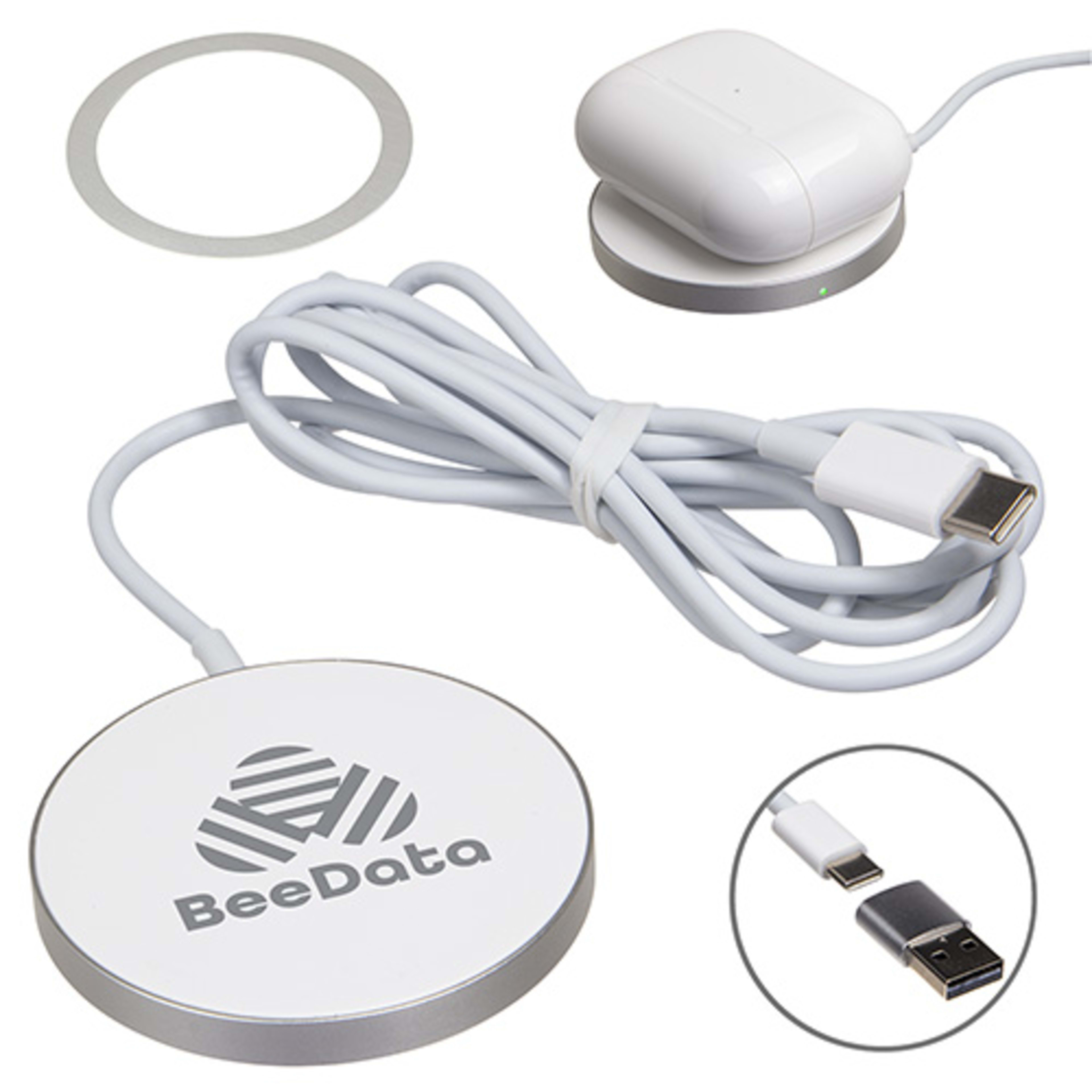 Magport 15W Magnetic Wireless Charging Pad - promotional product with custom logo
