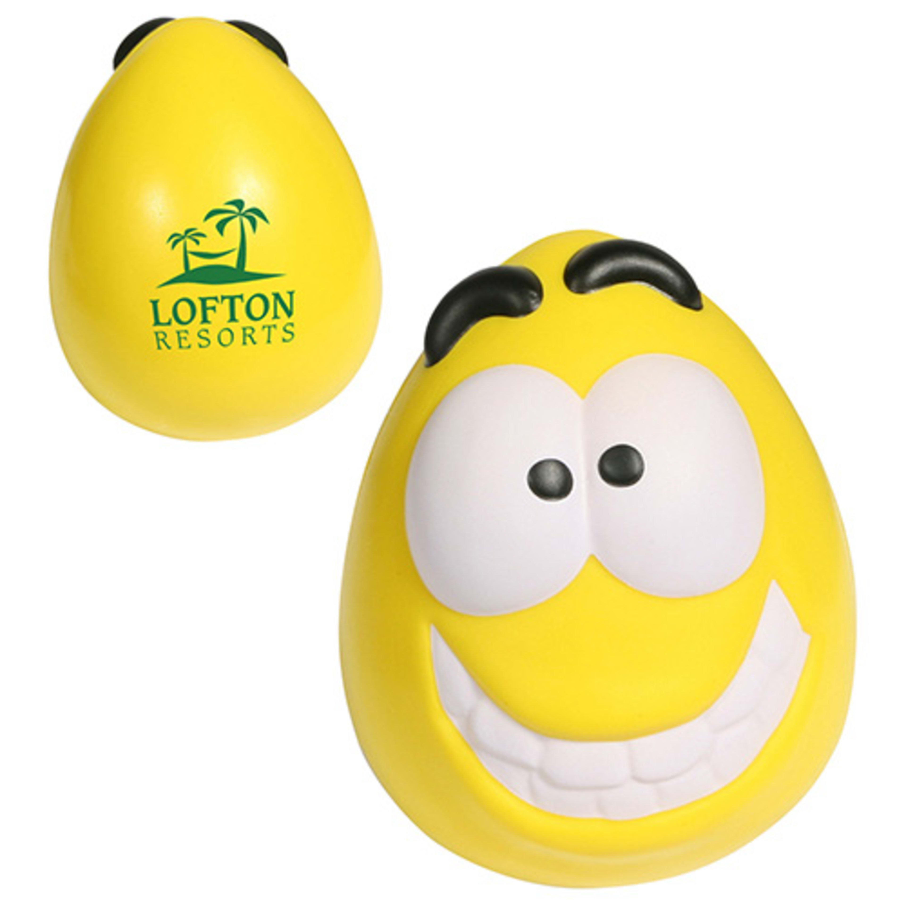 Mood Maniac Stress Reliever Wobbler-Happy - promotional product with custom logo
