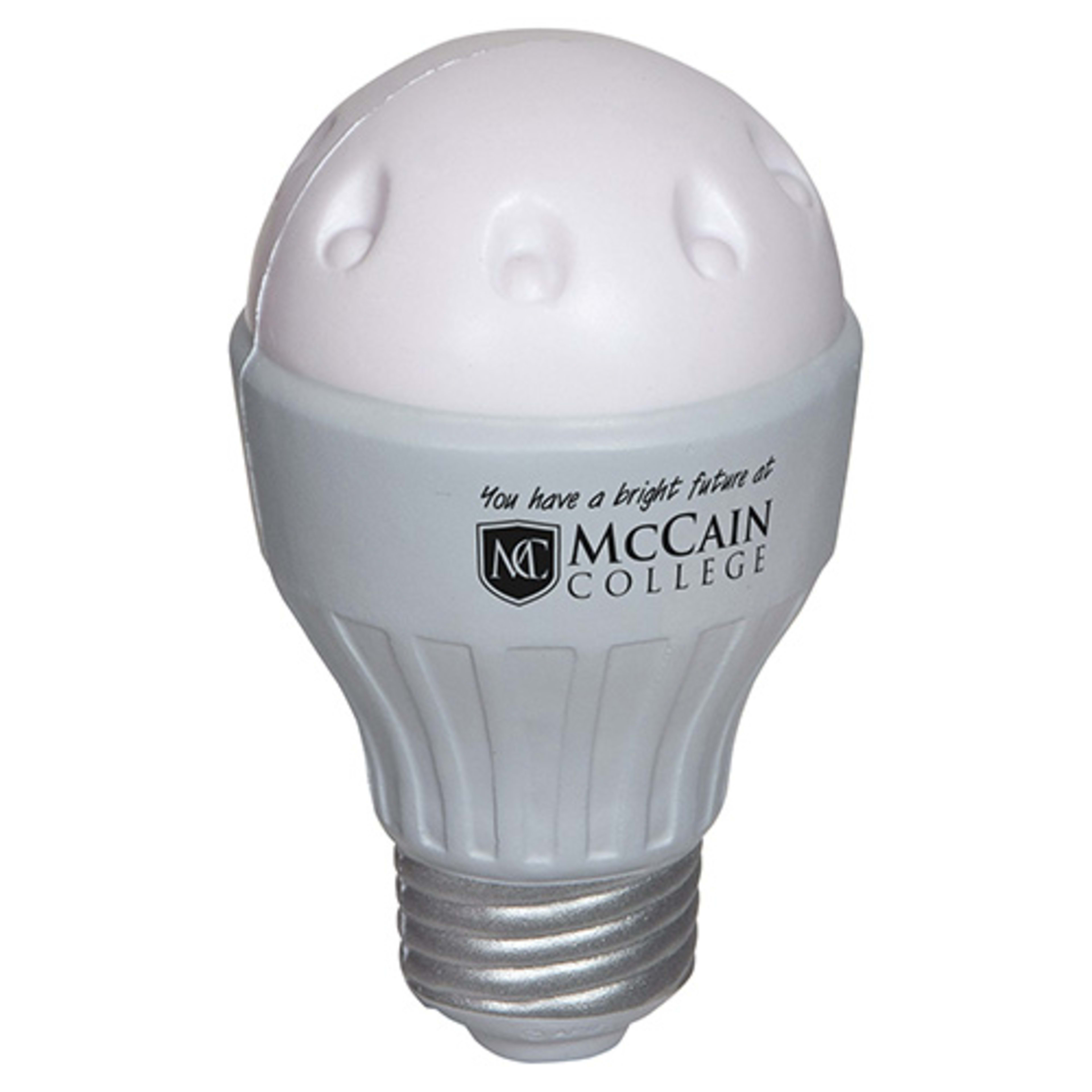 LED Light Bulb Stress Reliever - promotional product with custom logo