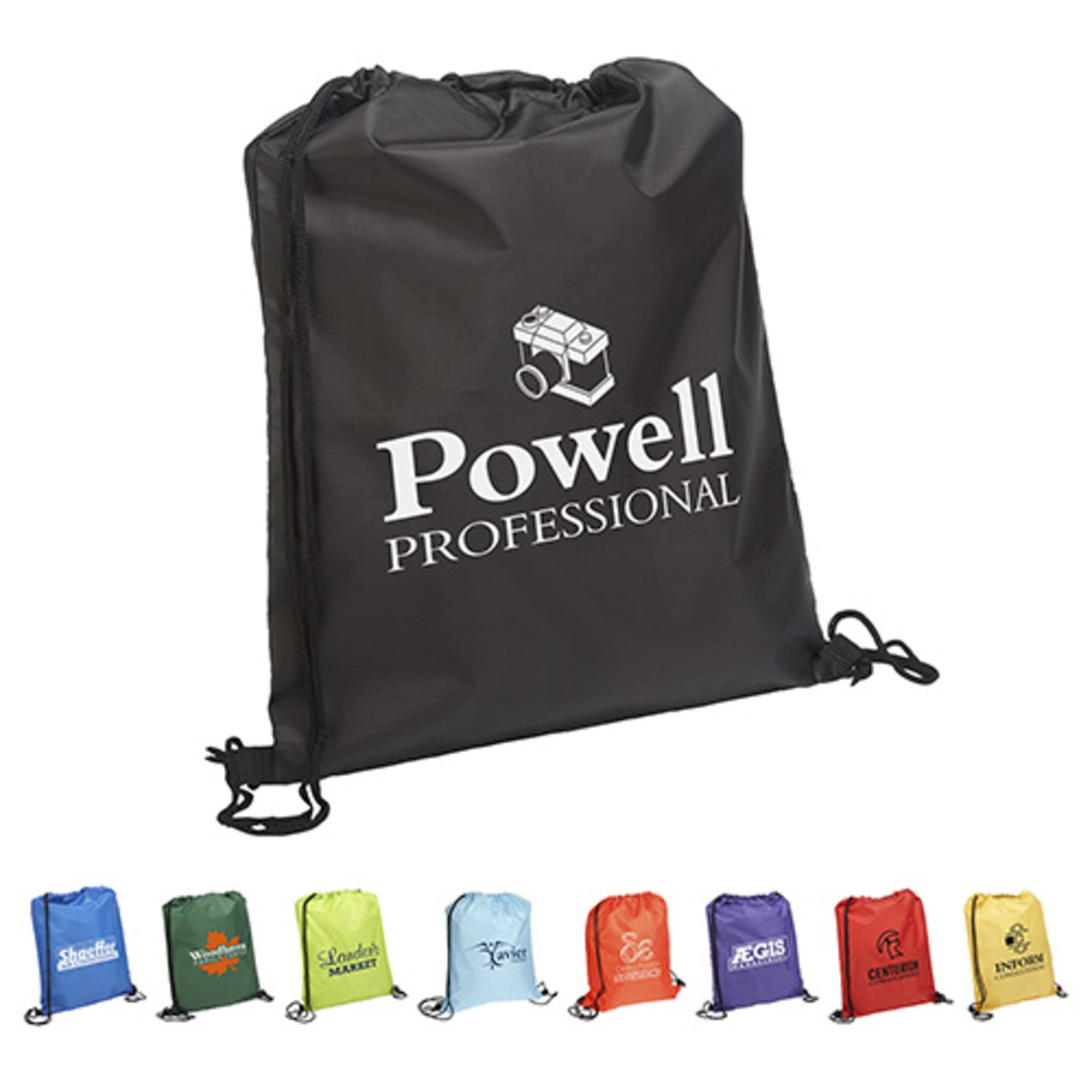 Quick Sling Polyester Budget Backpack - promotional product with custom logo