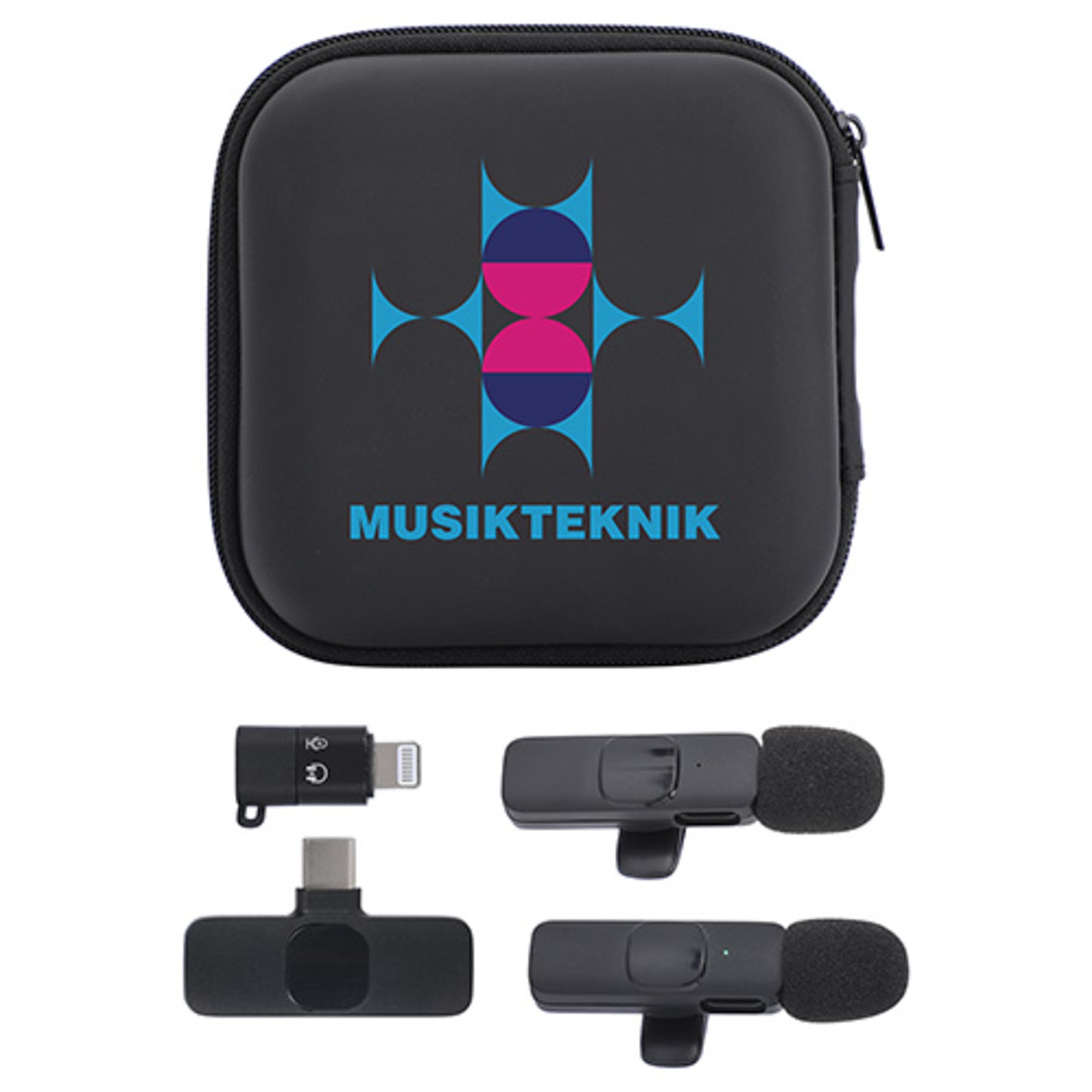 Center Stage Portable Wireless Lavalier Microphone - Set of 2