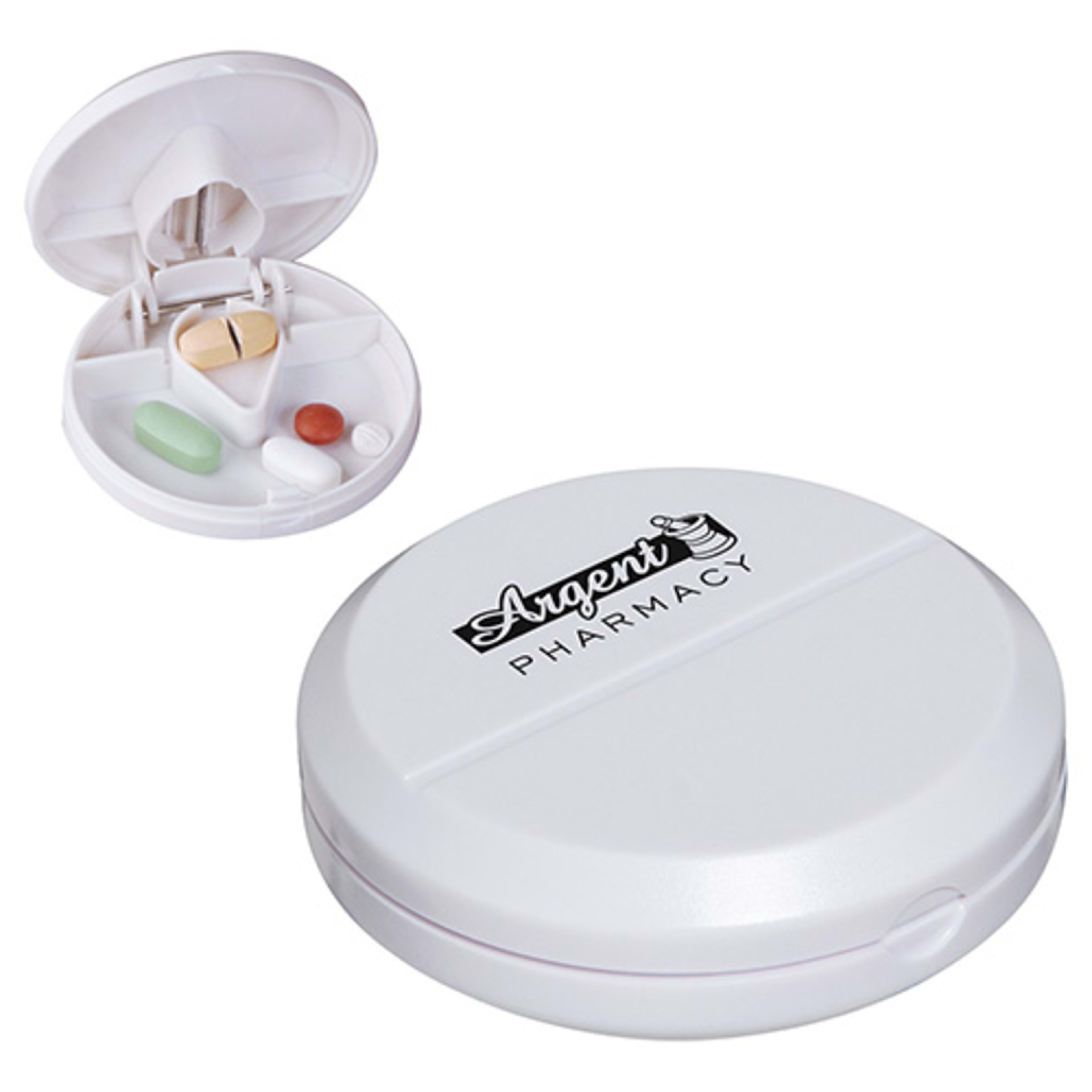 Pill Pal with Cutter - promotional product with custom logo