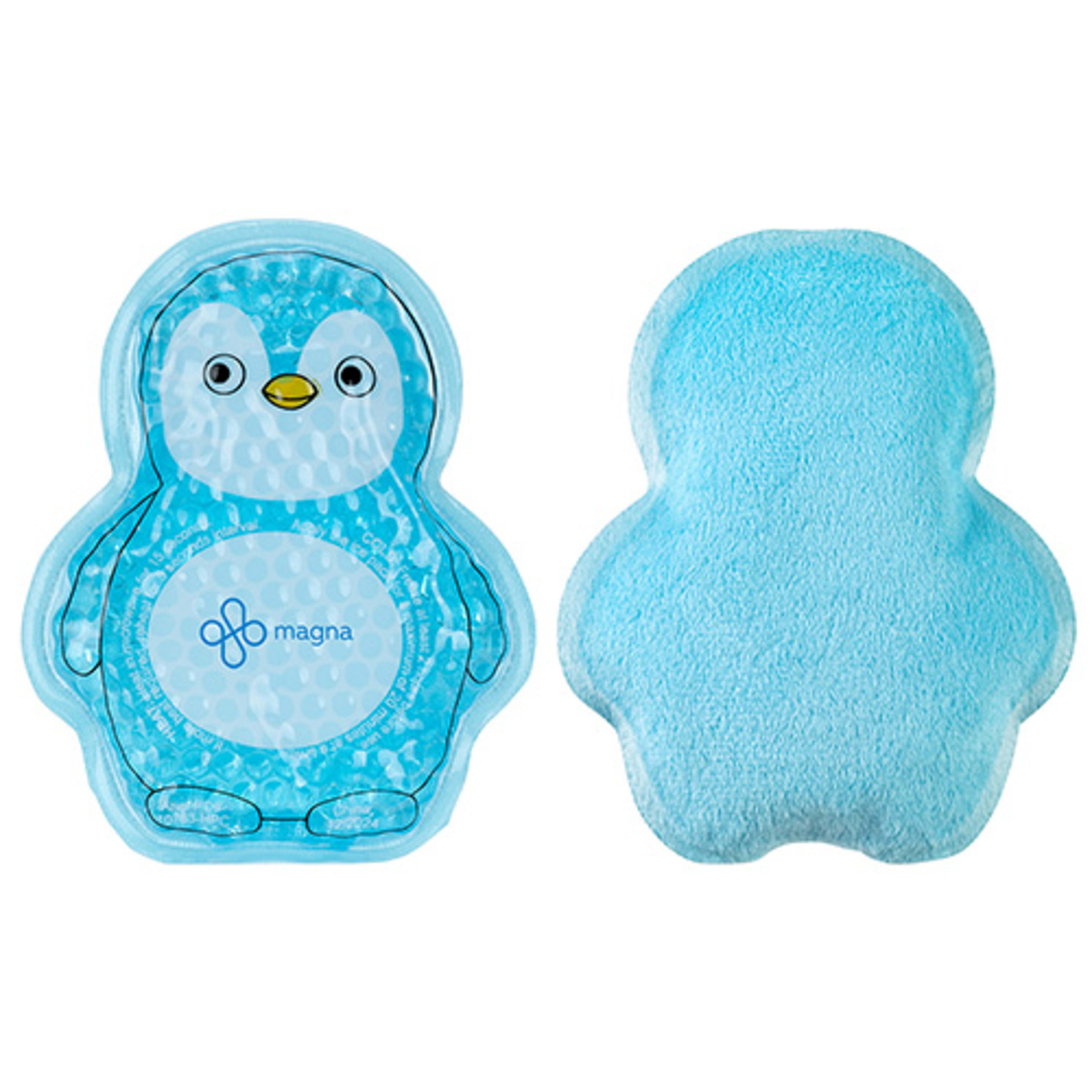Plush Penguin Aqua Pearls™ Hot/Cold Pack - promotional product with custom logo