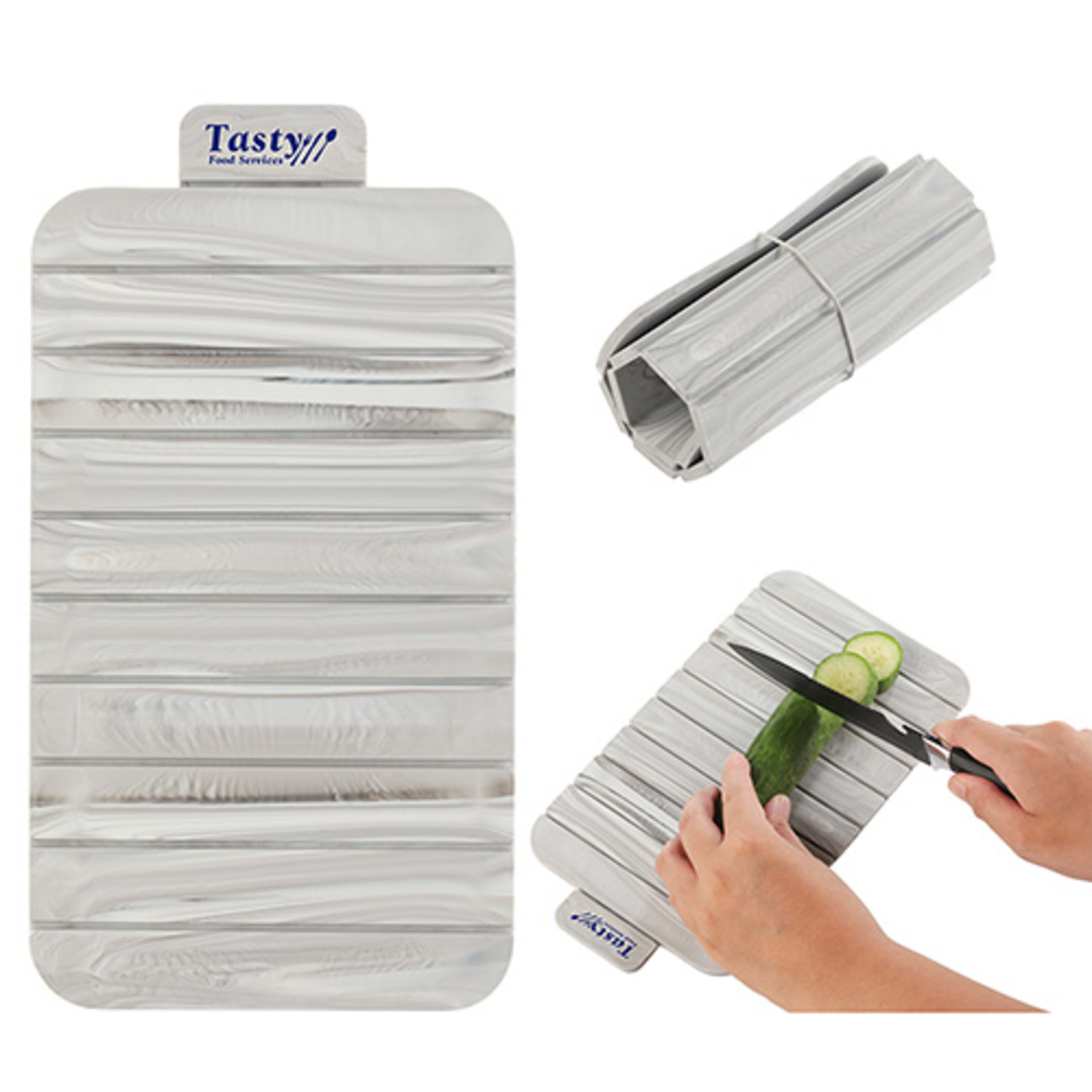 Easy-Slice Silicone Cutting Board - promotional product with custom logo