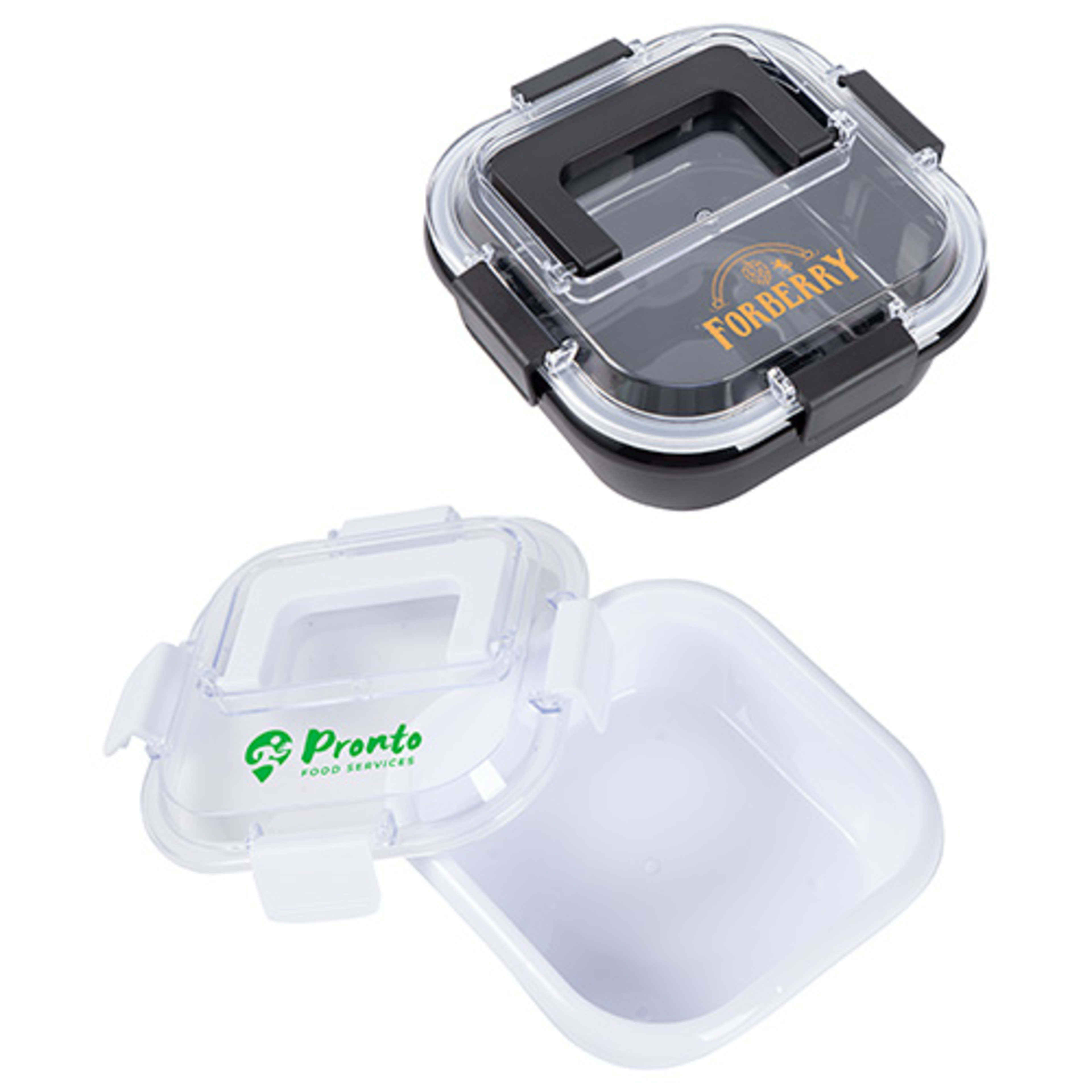Nosh Recycled Polypropylene Lunch Box - promotional product with custom logo