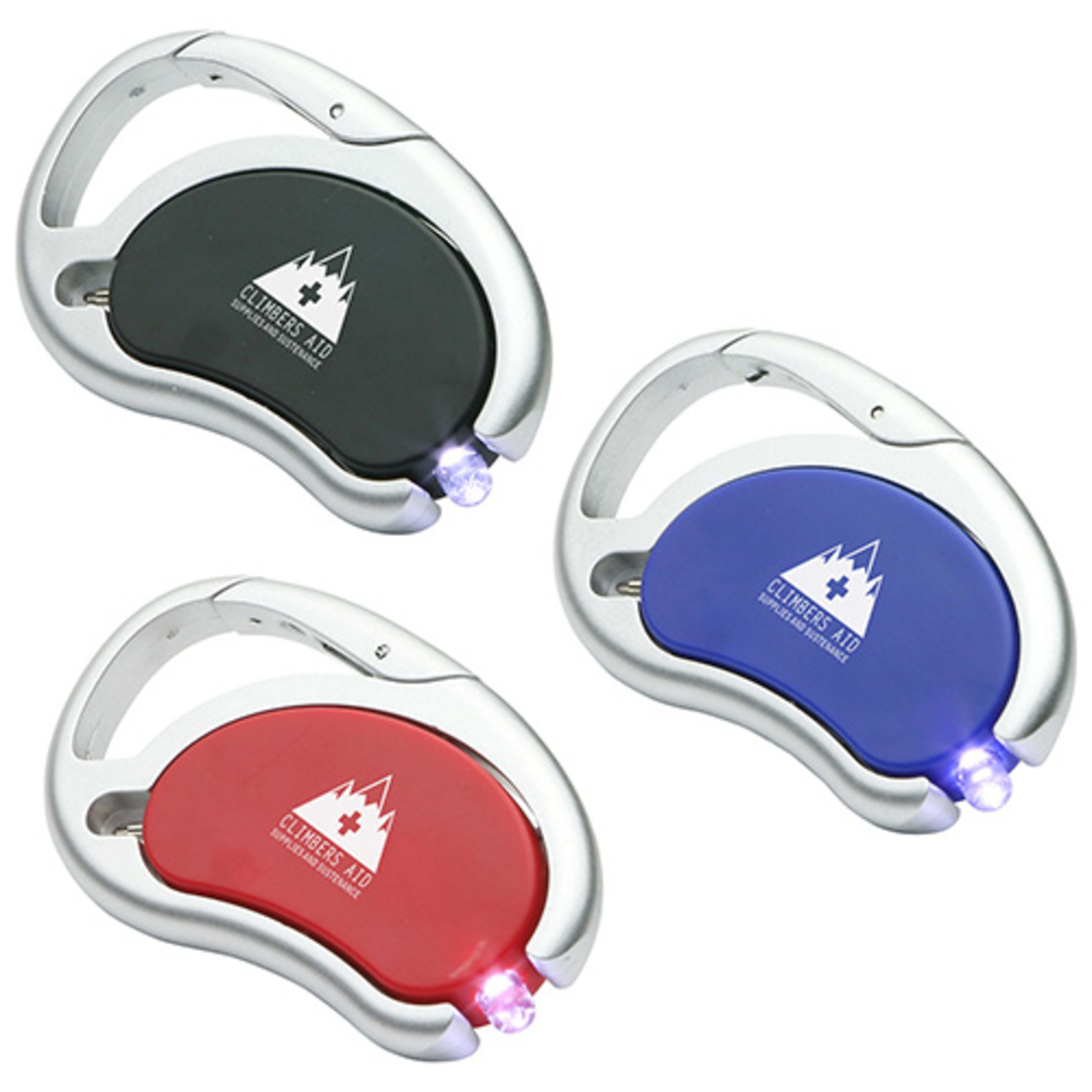 Carabiner Swivel Light & Pen - promotional product with custom logo