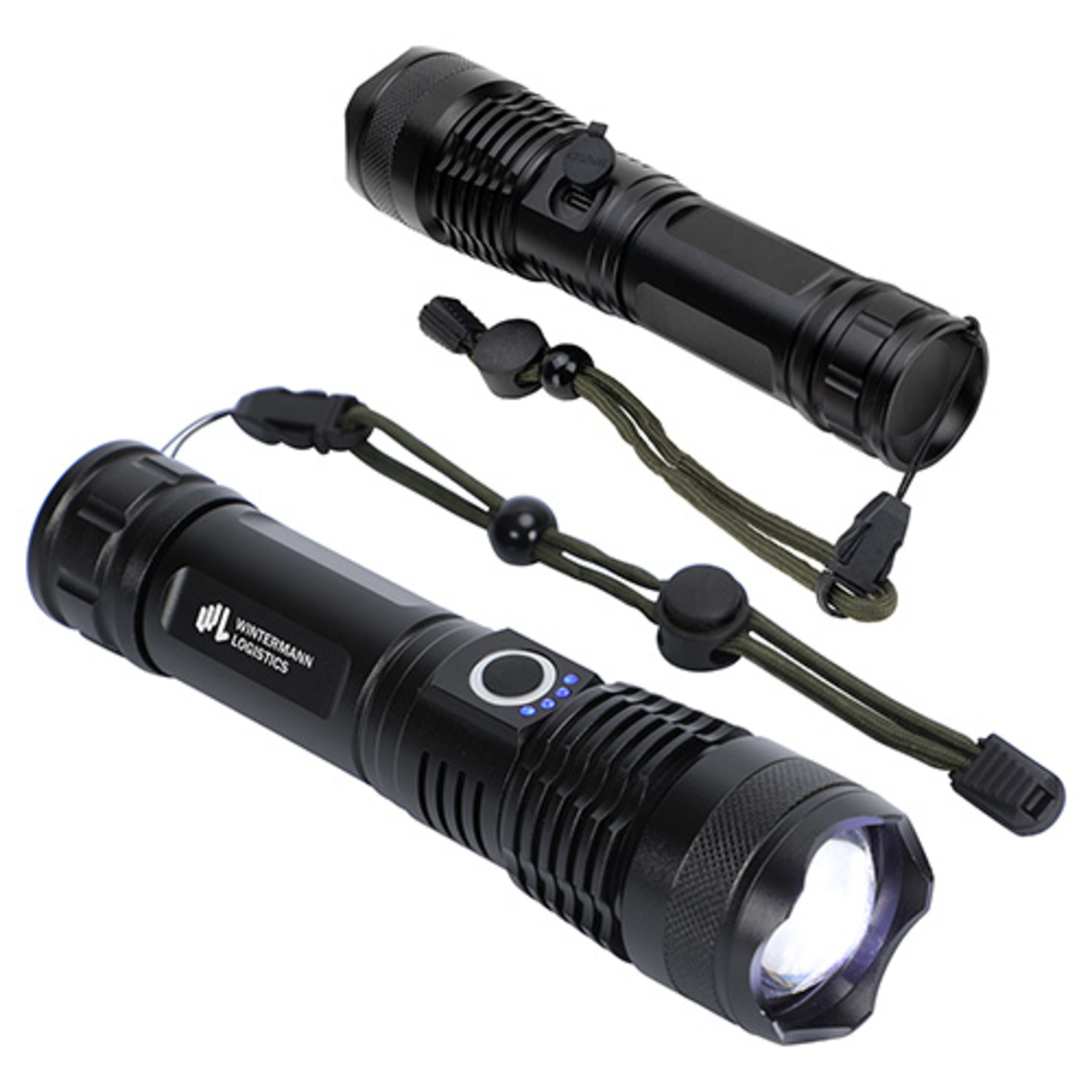 Best Buddy Tools ® Zoom Rechargeable Aluminum Telescopic-Focus LED Flashlight - promotional product with custom logo