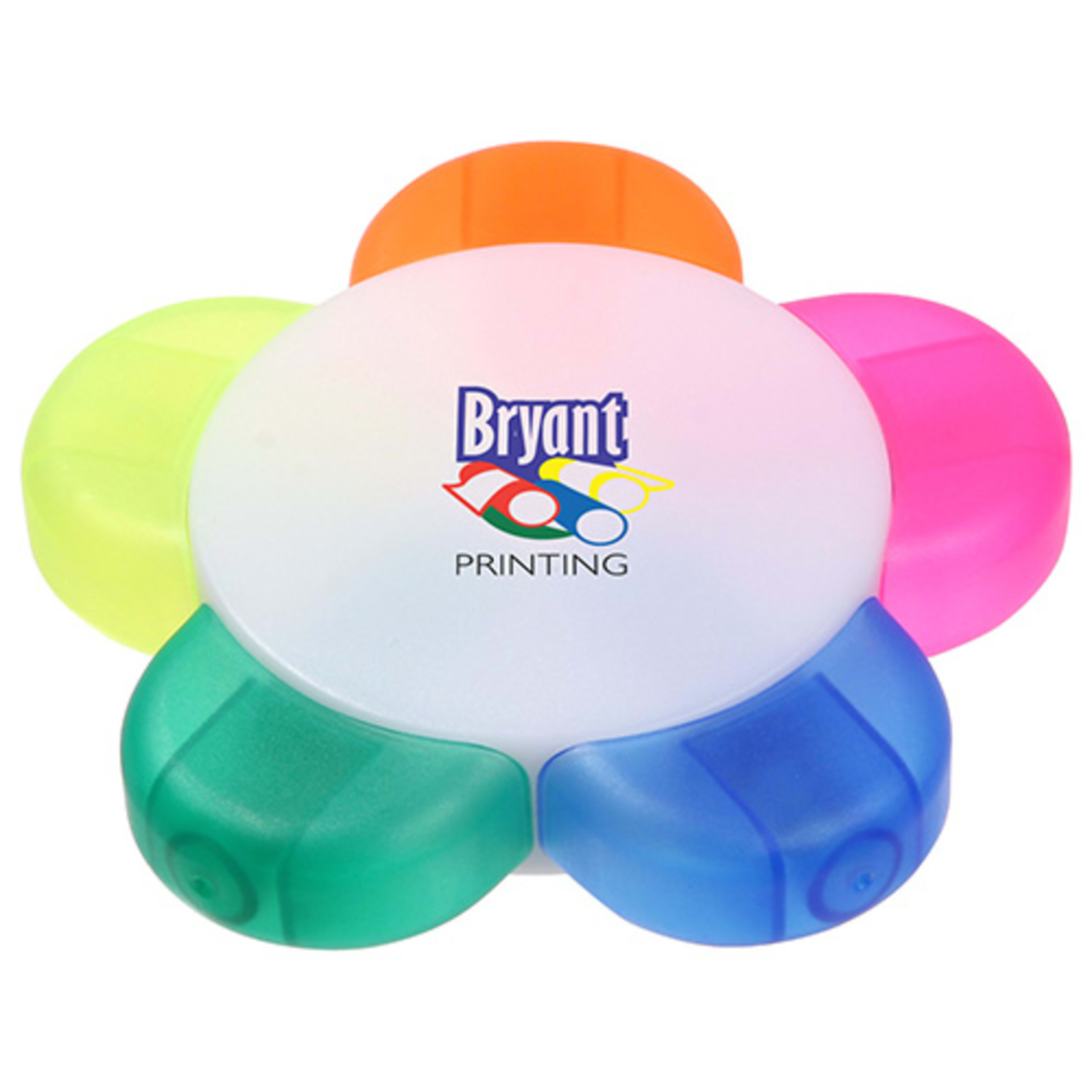 Fab Five Multi-Color Highlighter - promotional product with custom logo