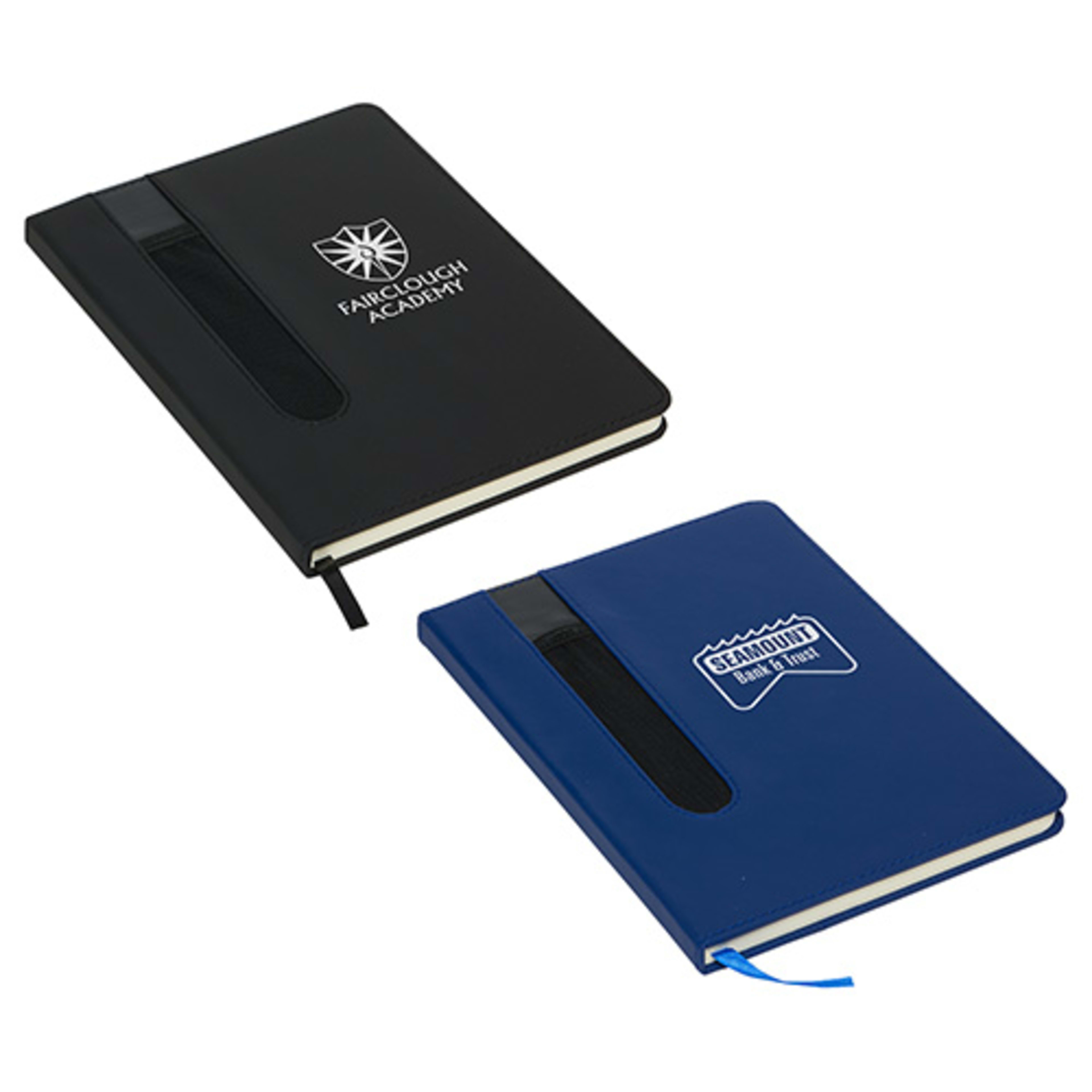 Soft-Cover Journal w/ Elastic Pen Holder - promotional product with custom logo