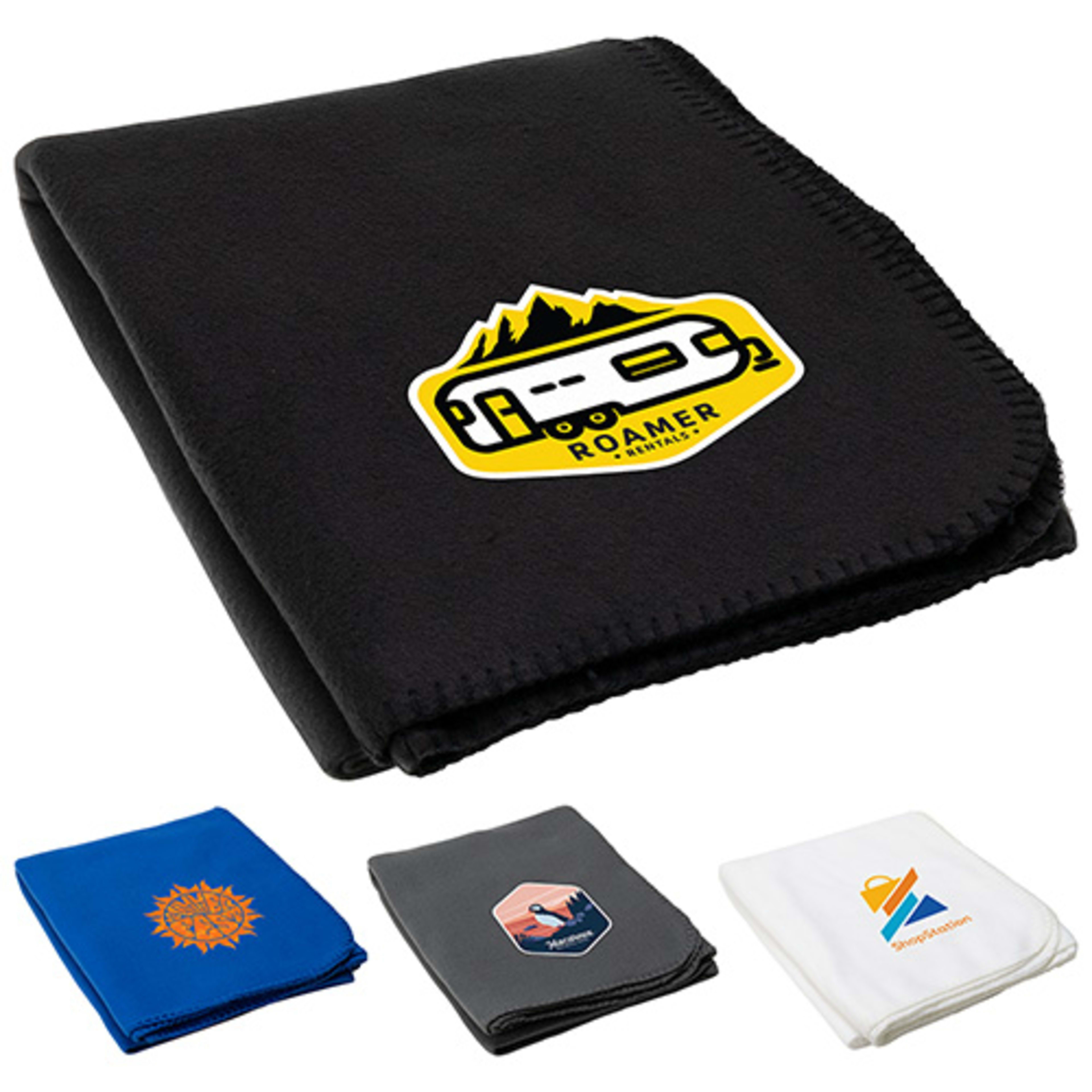 Pinnacle RPET Polar Fleece Blanket - promotional product with custom logo