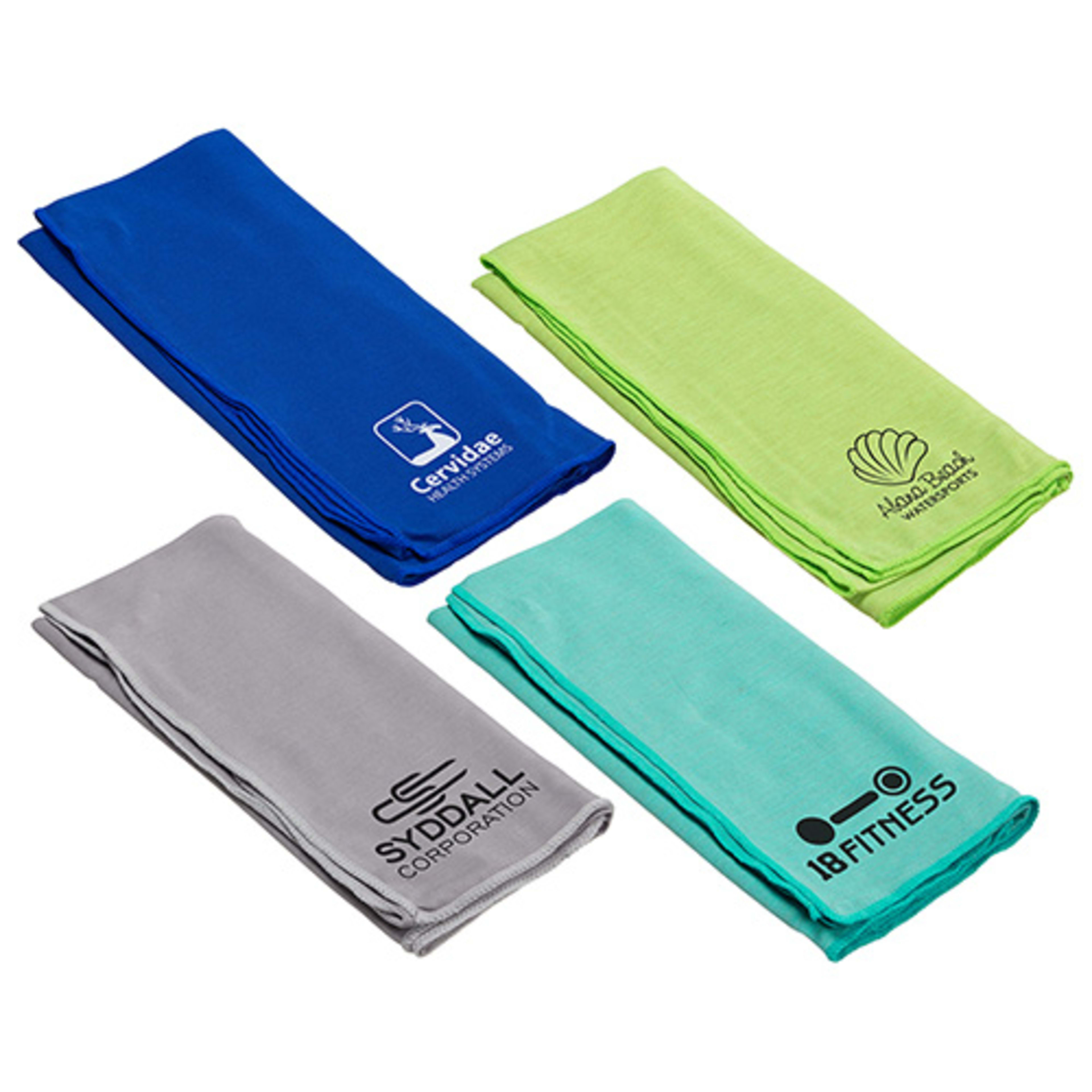 Eclipse Copper-Infused Cooling Towel - promotional product with custom logo