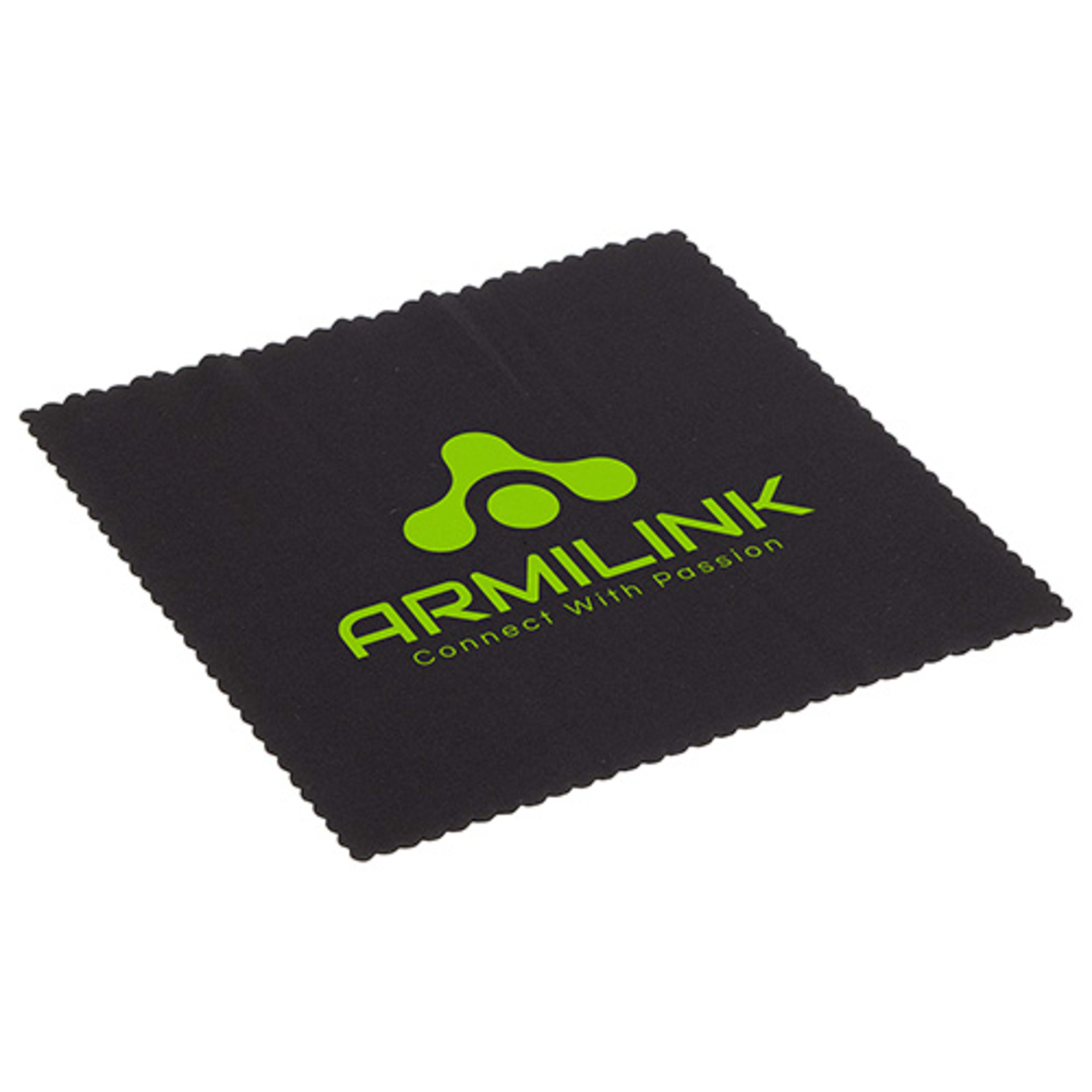 6" x 6" 220GSM Microfiber Lens Cloth with Antimicrobial Additive - promotional product with custom logo