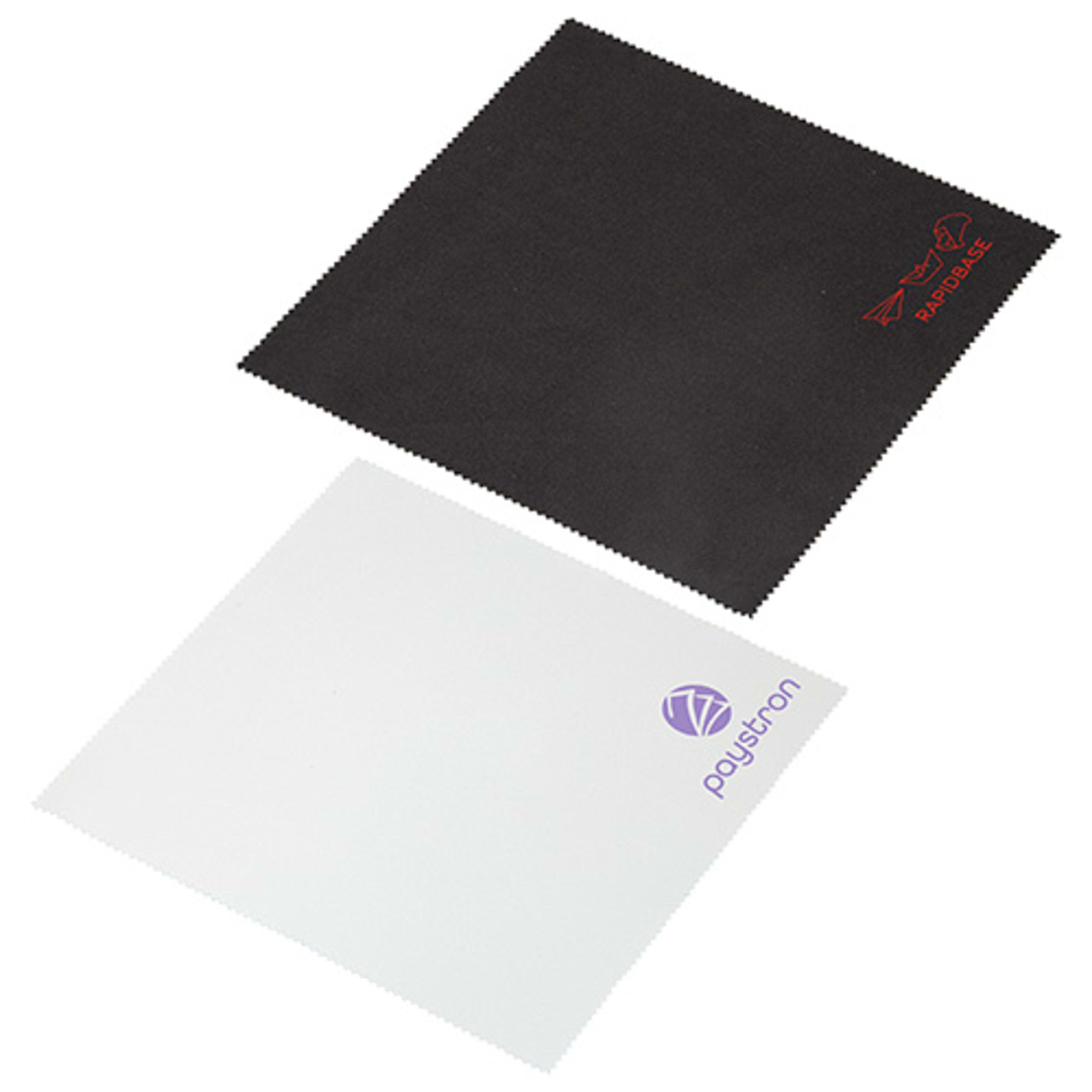 Suede 10" x 10" Microfiber Cleaning Cloth- 1-Color - promotional product with custom logo