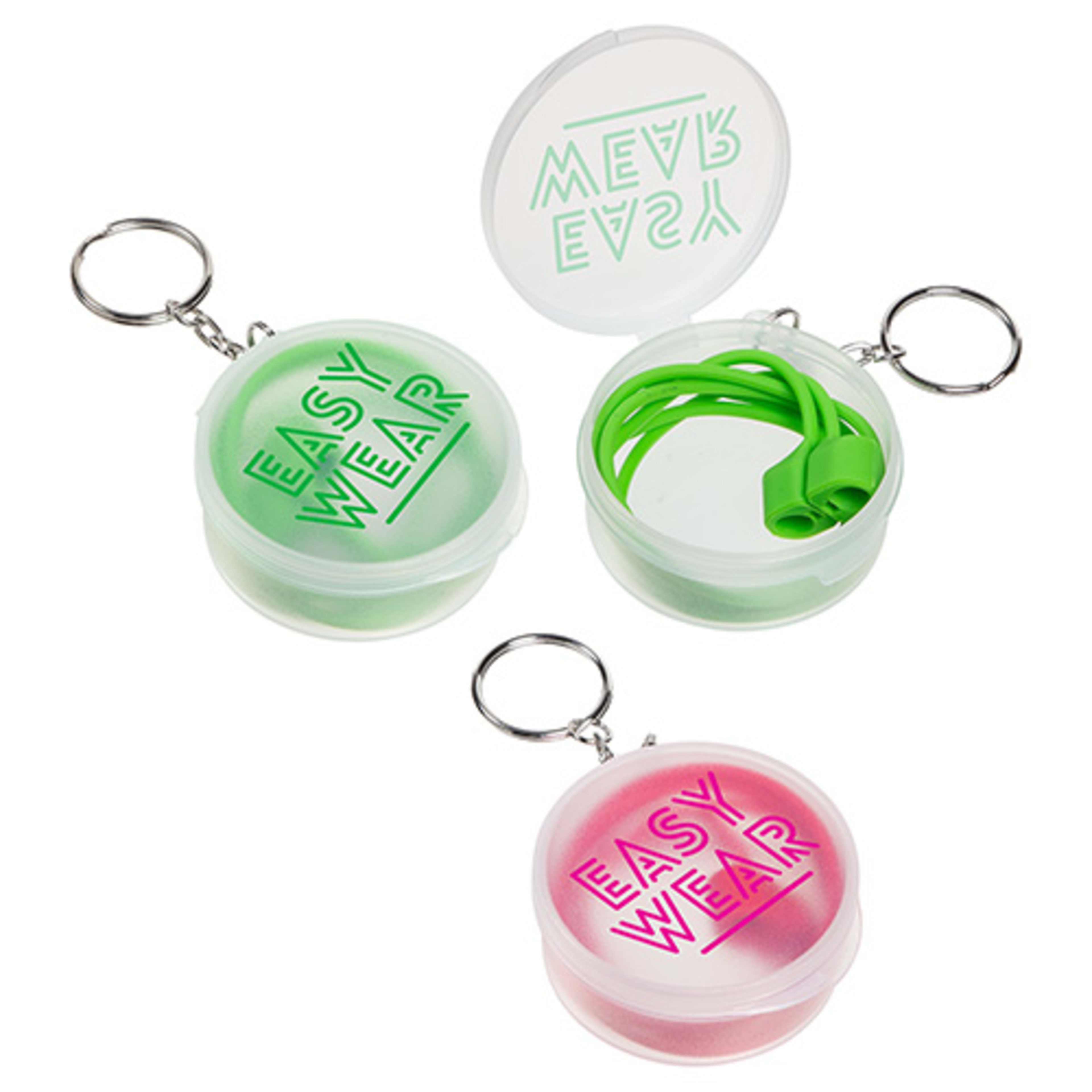Easy-Wear Earbud/Glasses Holder - promotional product with custom logo