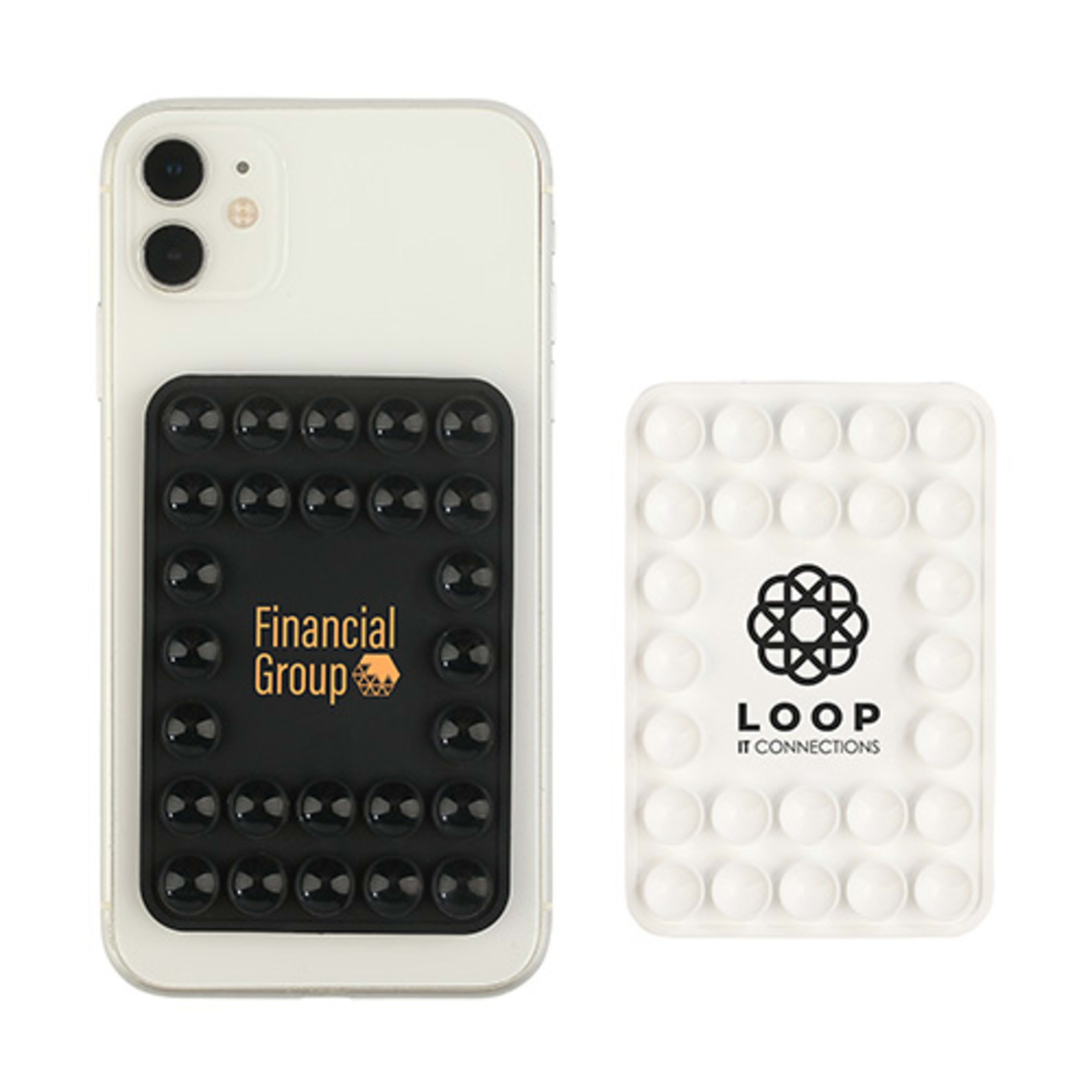 Stick 'N Stream Magnetic Phone Holder with Suction Cup Base - promotional product with custom logo