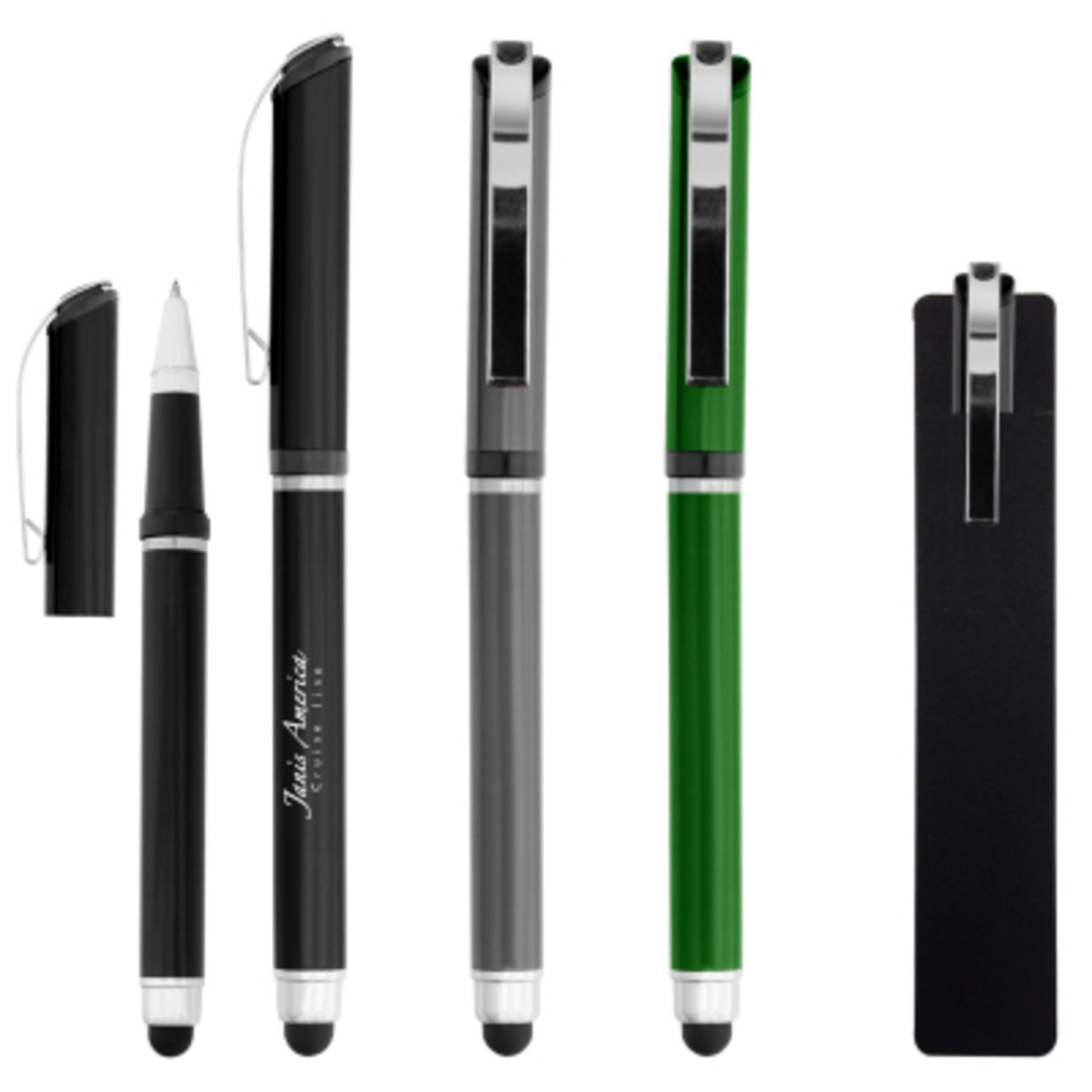 Stylus Pen Aluminum Rollerball - 5.5 in - Group Shot - product view 3