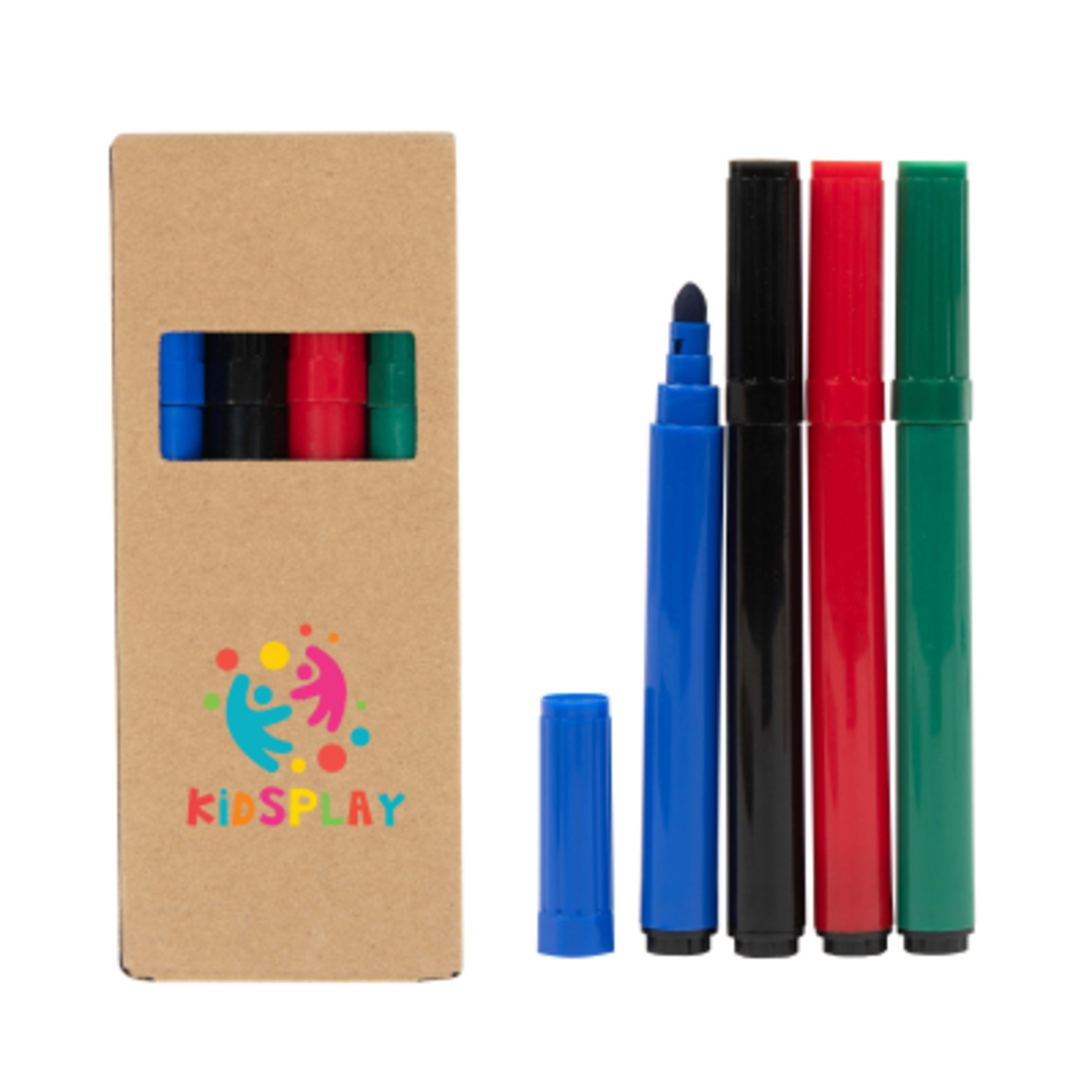 Marker Set Washable Fine Tip 4-Piece - 5 x 2 in - NAT - Digibrite - product view 3
