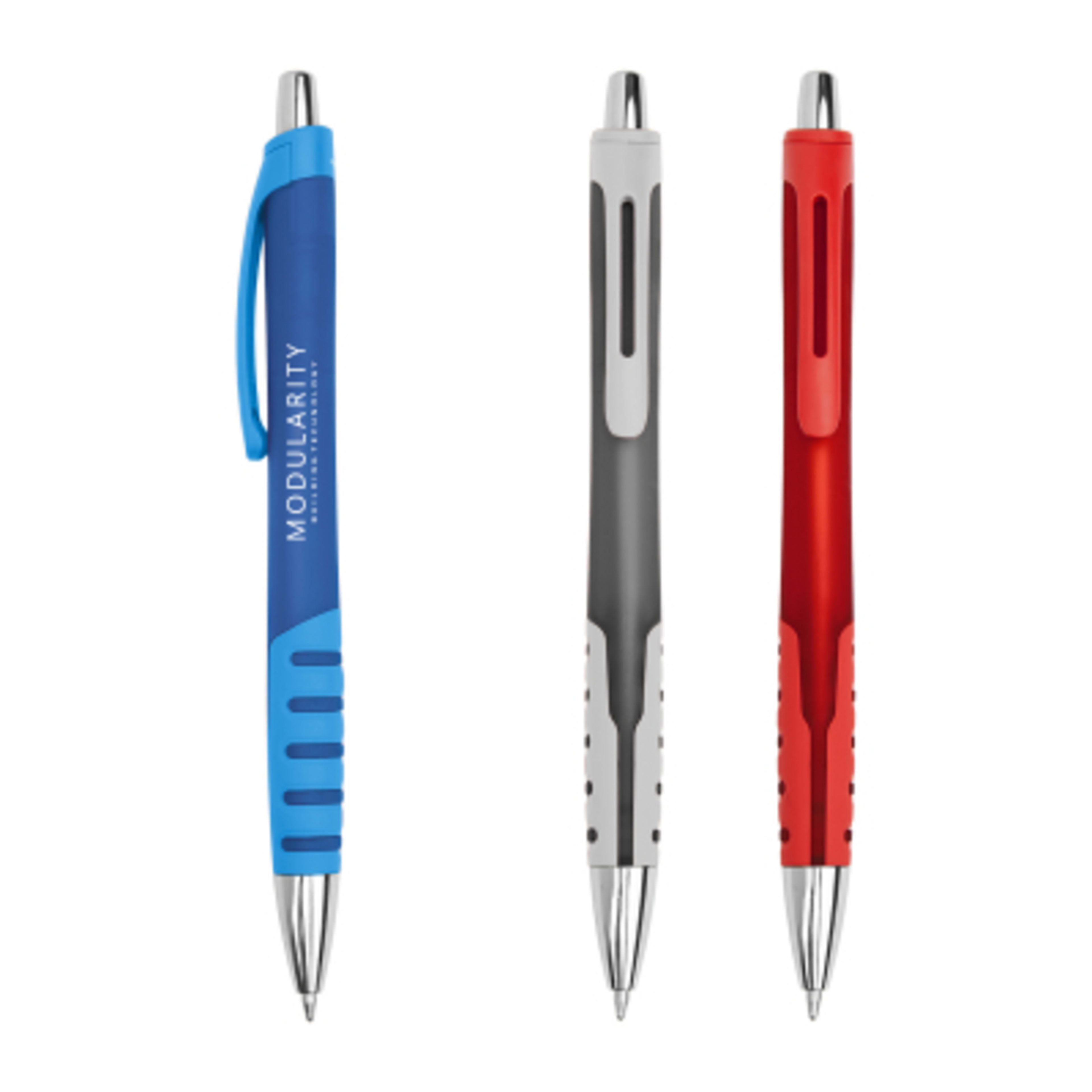 Recycled ABS Pen with Comfort Grip Design - 5.5 in - Group Shot - product view 3