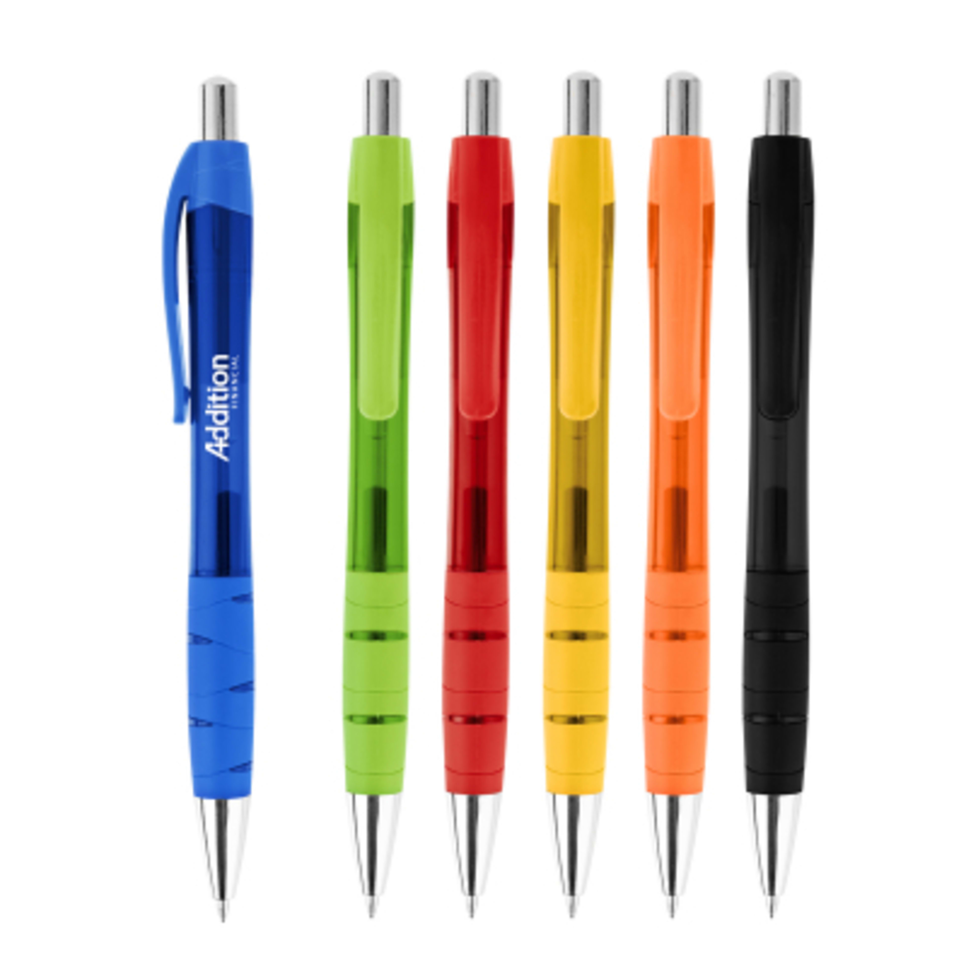 Gel Pen rPET Rubber Grip Eco-Friendly - 5.5 in - Group Shot - product view 3