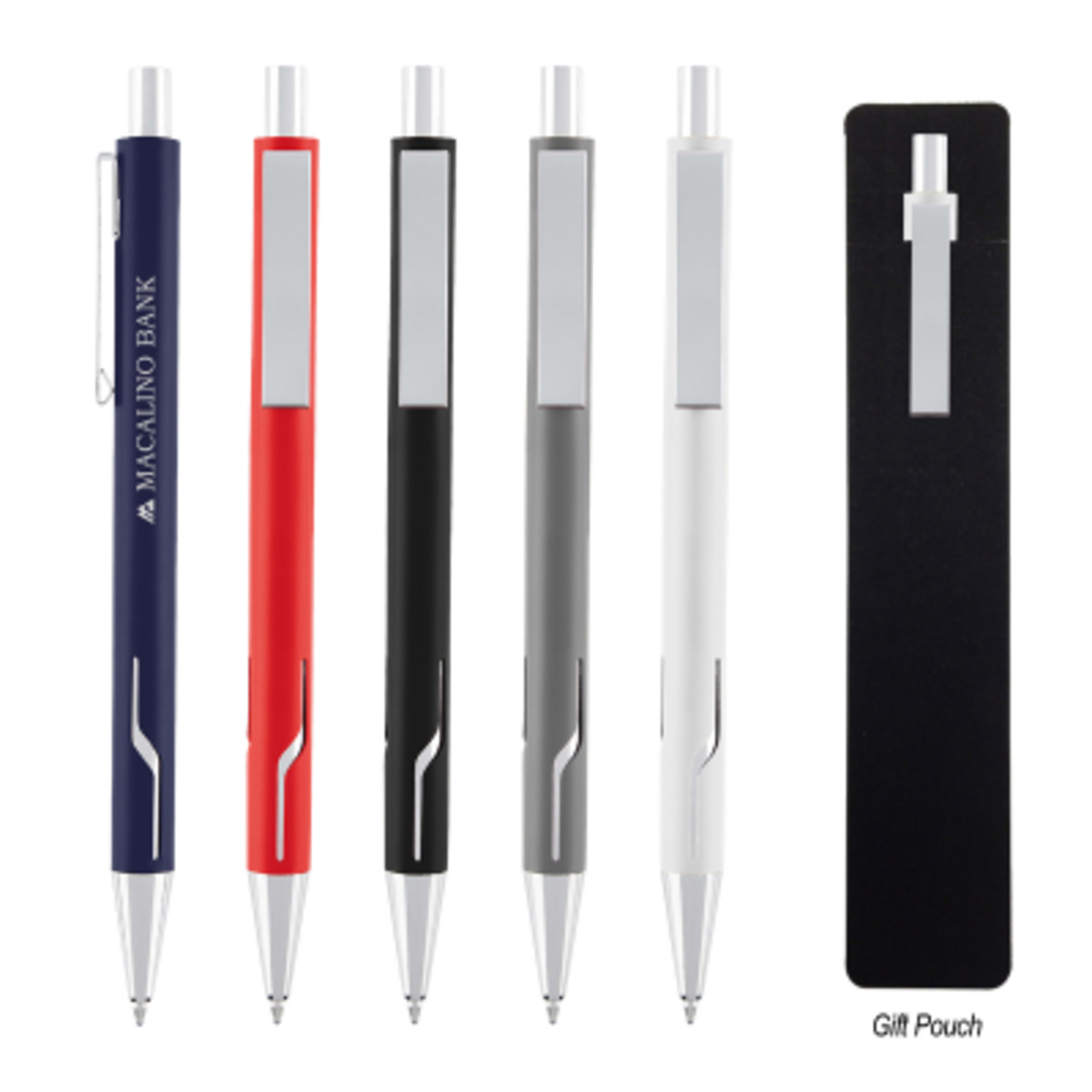 Pen Recycled Aluminum Plunger Action - 5.5 in - Group Shot