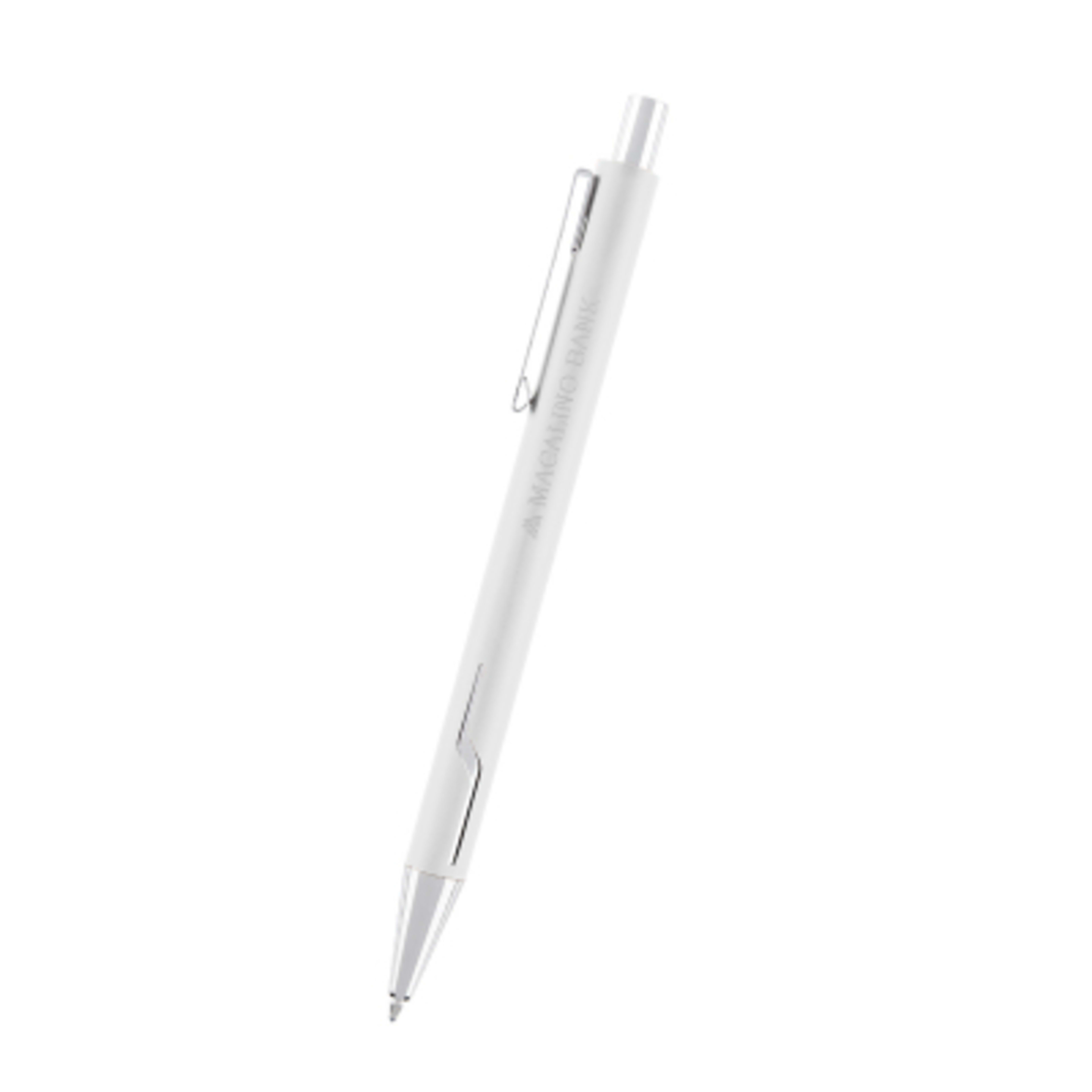 Pen Recycled Aluminum Plunger Action - 5.5 in - White - Laser - product view 11