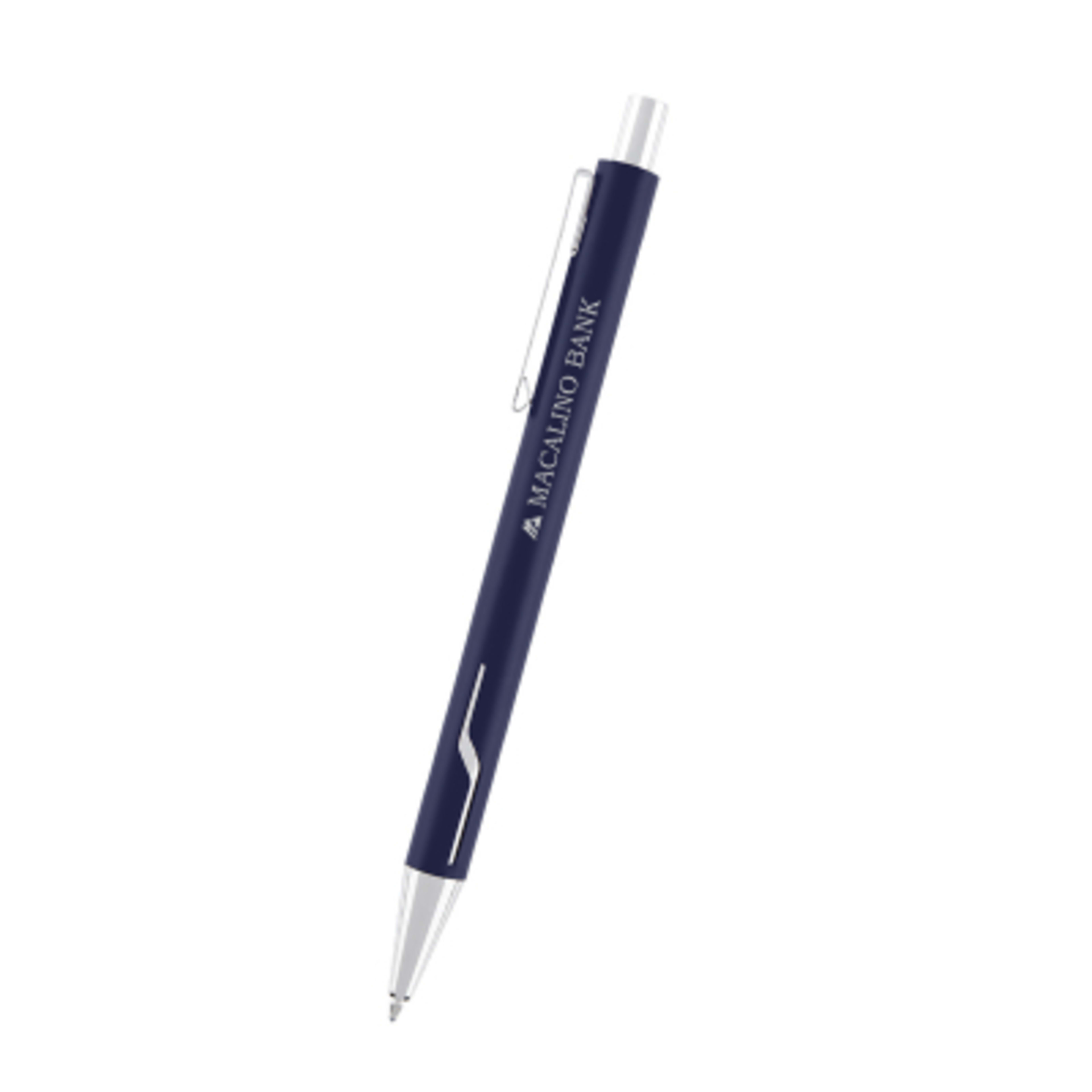Pen Recycled Aluminum Plunger Action - 5.5 in - Navy - Laser - product view 7