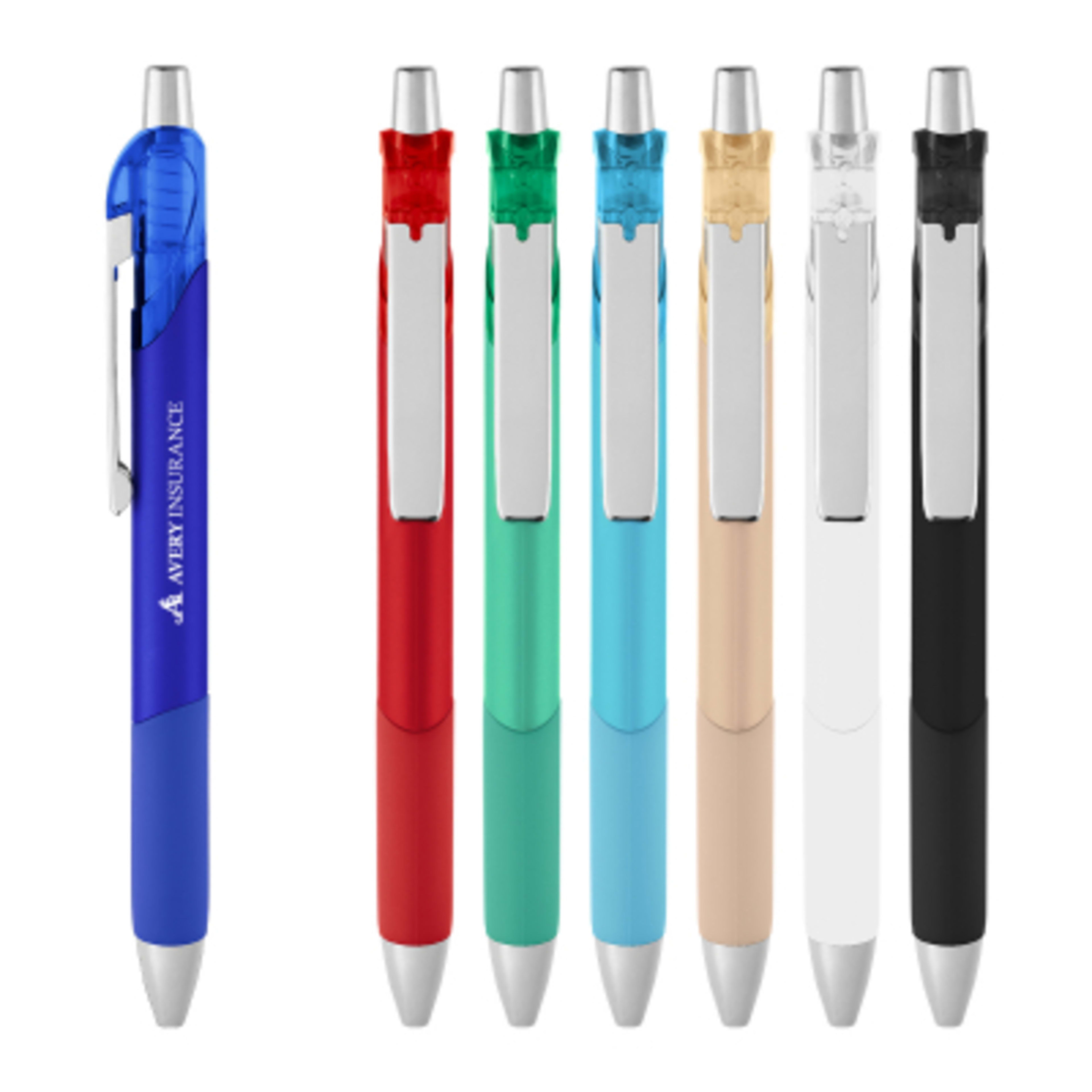 Pen Recycled ABS Rubber Grip Comfort - 5.5 in - Group Shot - product view 1
