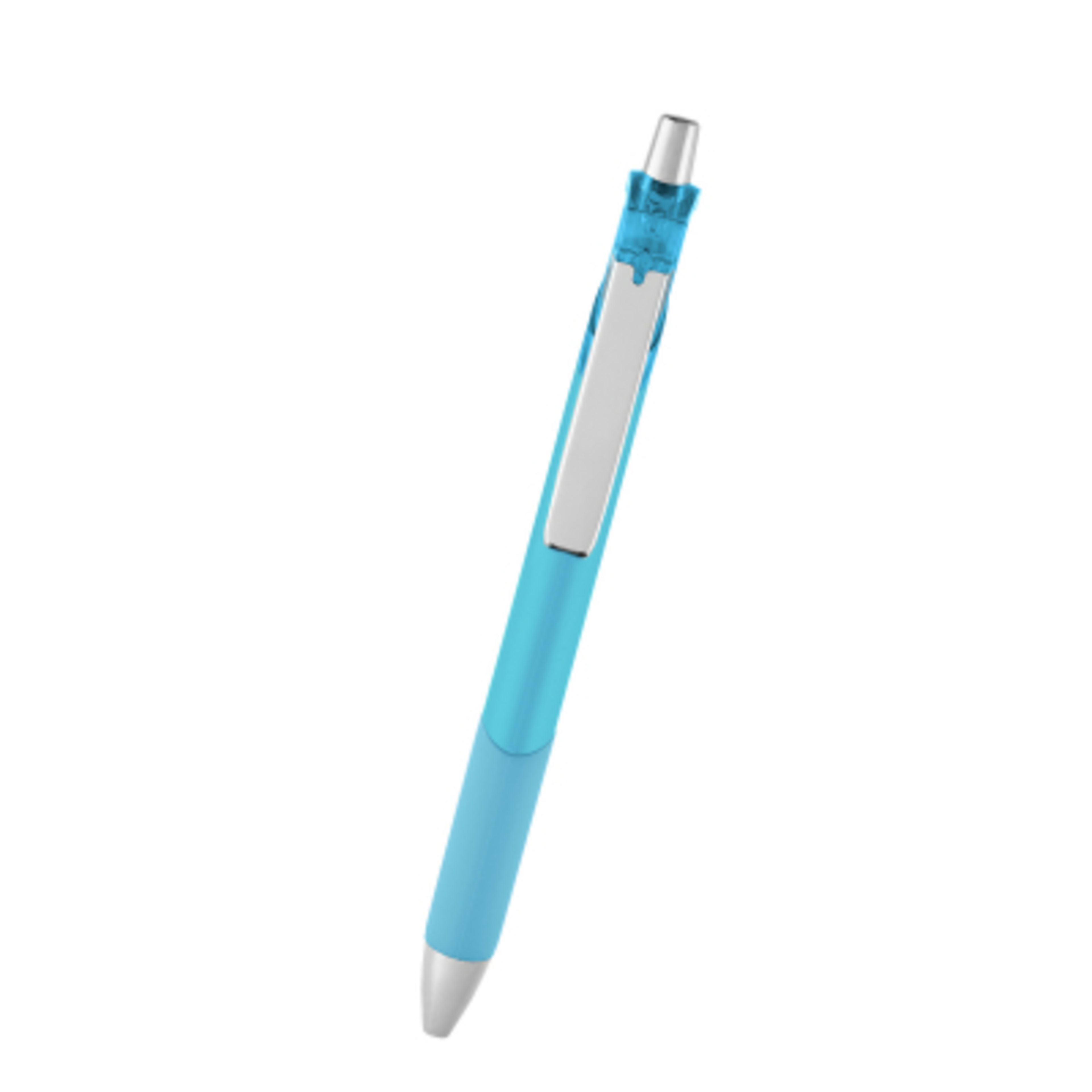 Pen Recycled ABS Rubber Grip Comfort - 5.5 in - BLL - Front - product view 6