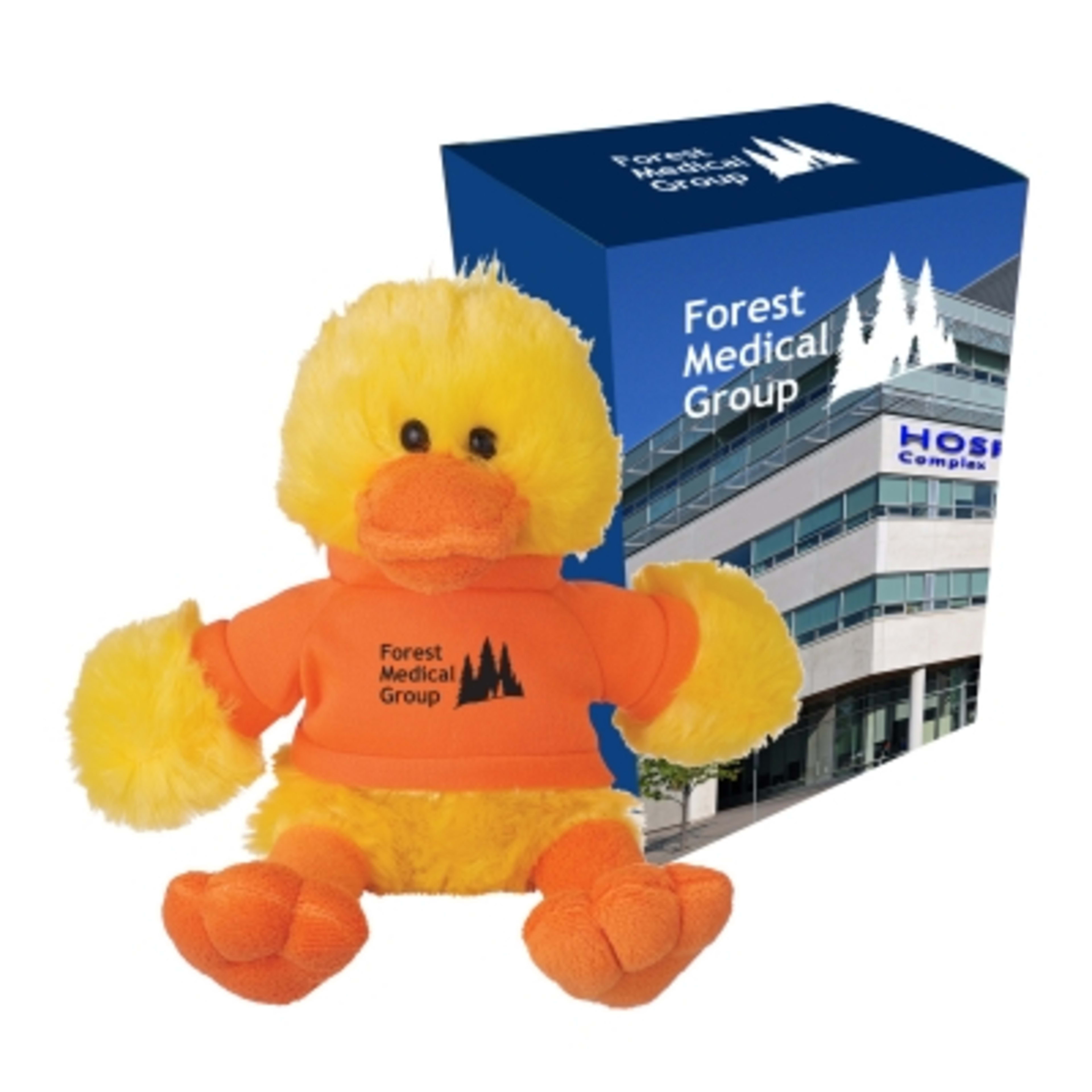 Plush Duck with Customizable Clothing - 6 in - Optional - custombox e - product view 4