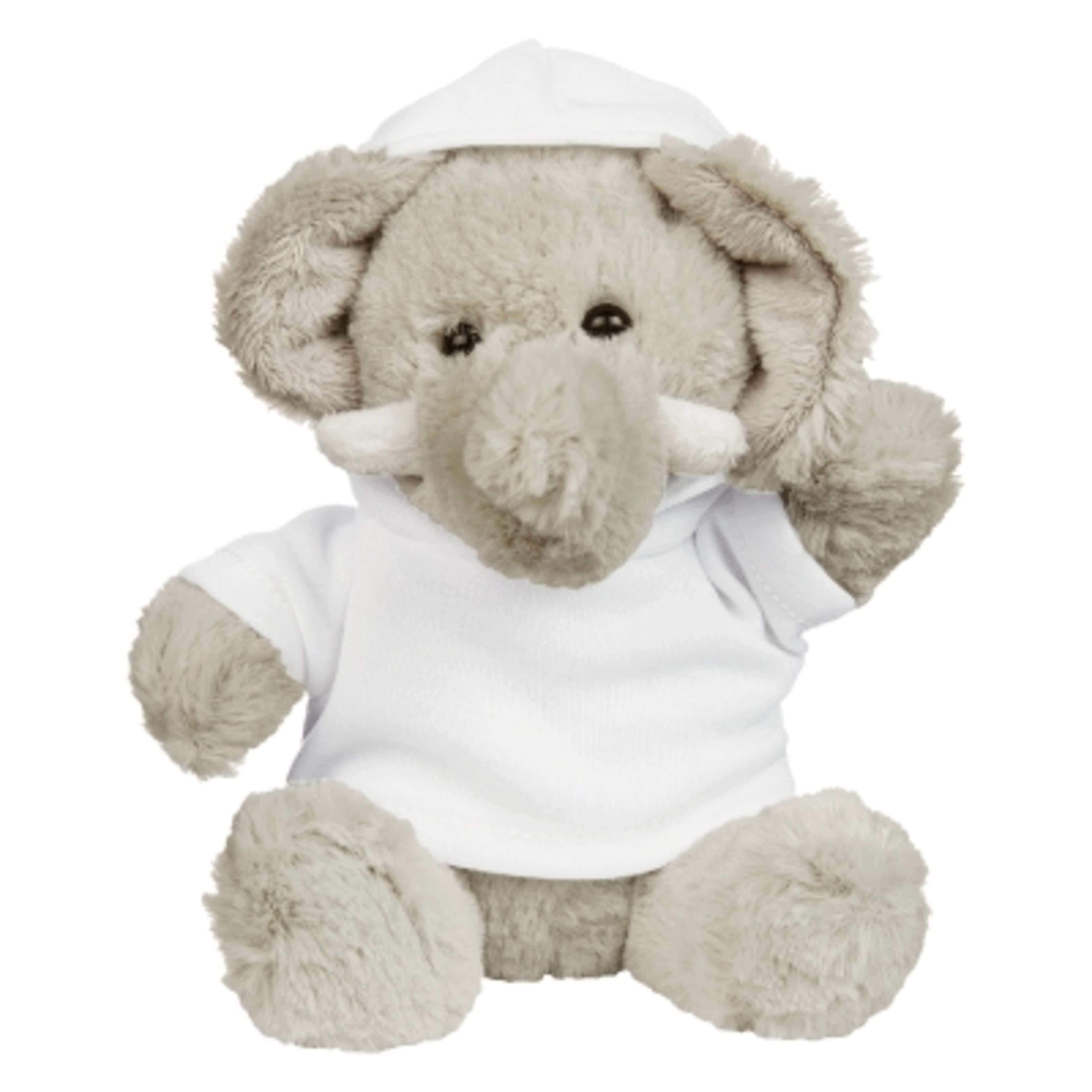 Plush Elephant with Customizable Clothing - 6 in - ELE/PHA - HOODIE - product view 6