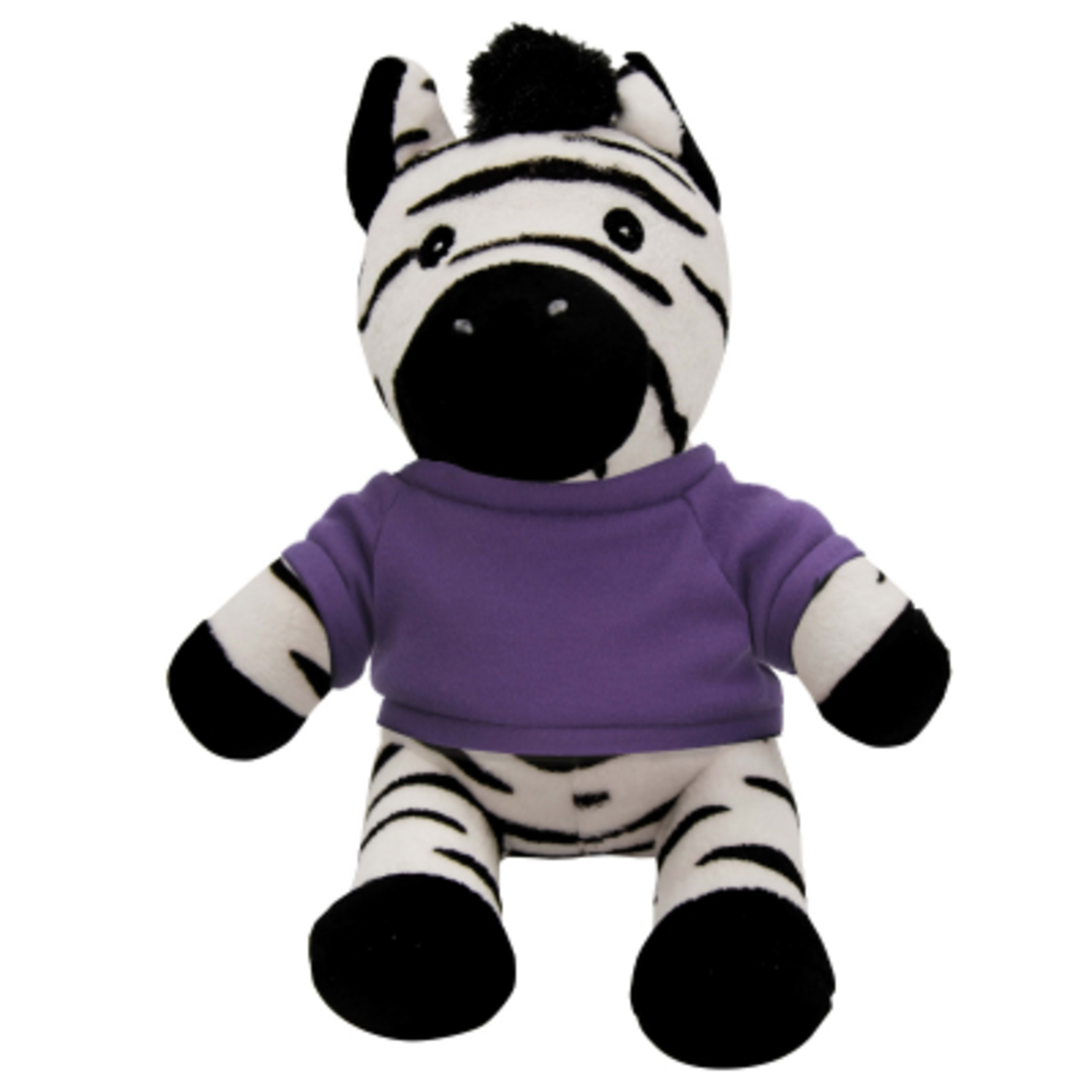 Plush Zebra with Customizable Clothing - 6 in - Black/White - Shirts - product view 4
