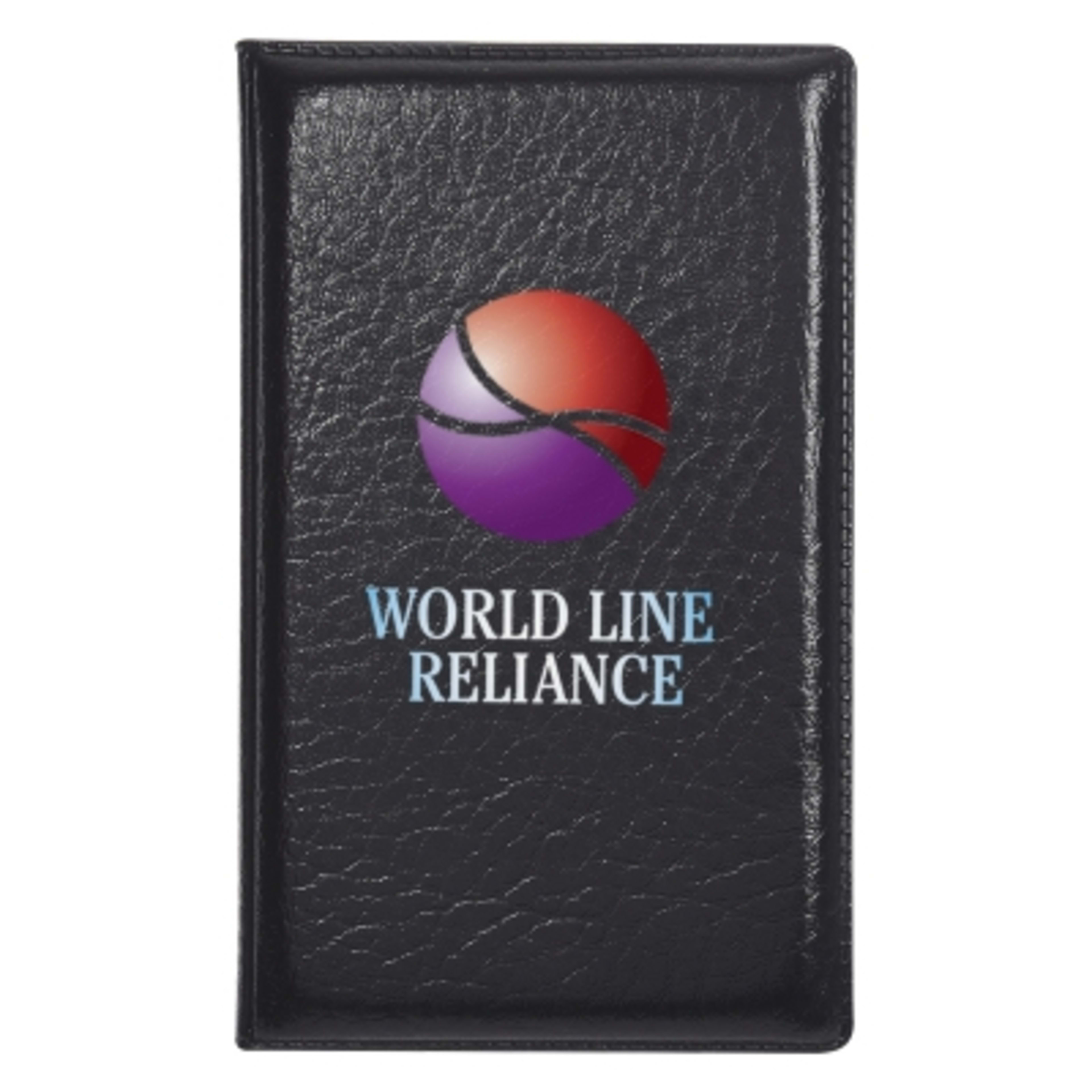 Padfolio with Sticky Notes and Flags - 3.25 x 5.25 in - Black - Digibrite - product view 1