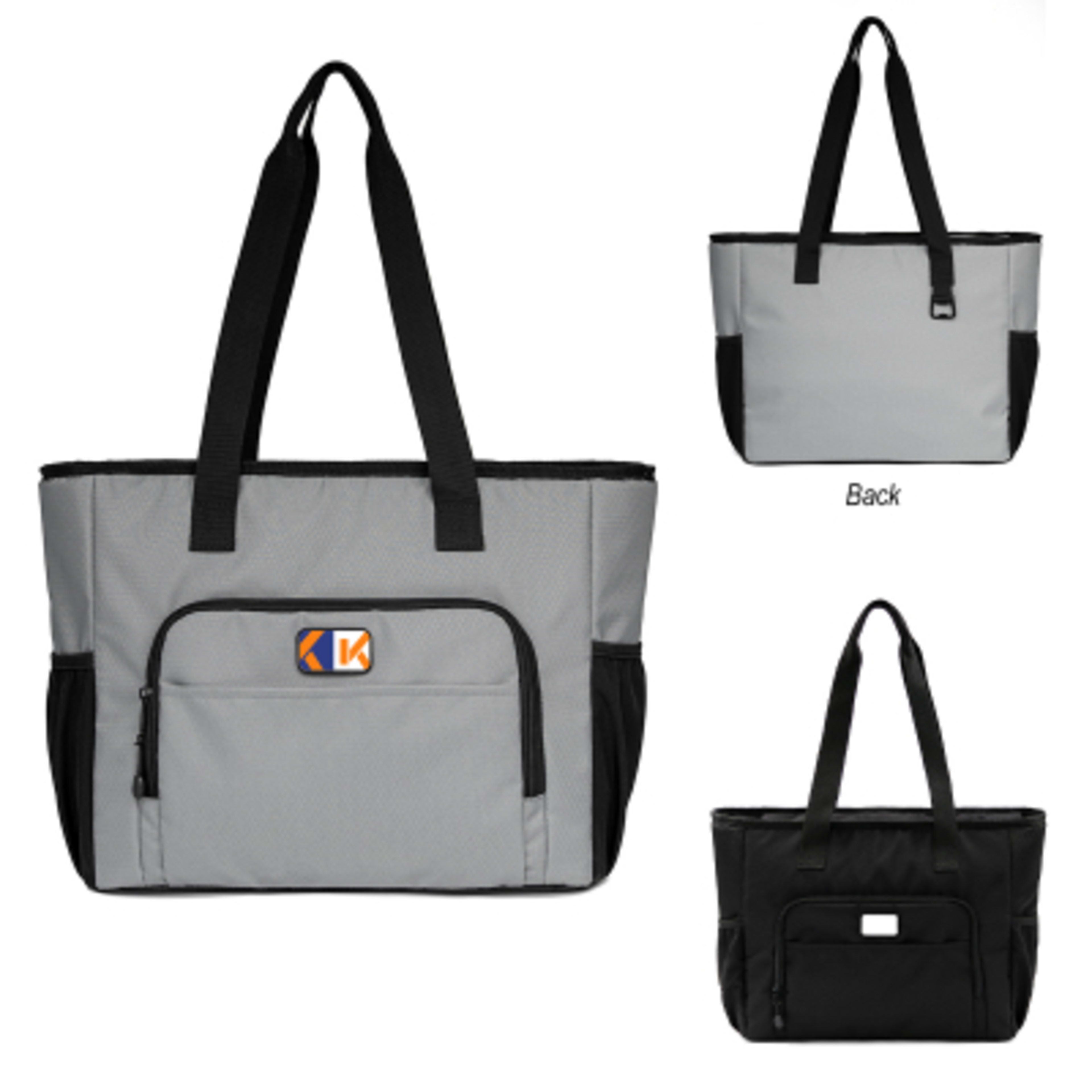 BrandCharger Polar Eco Tote Recycled Polyester - 15.75 x 11.5 in - Group Shot - product view 1