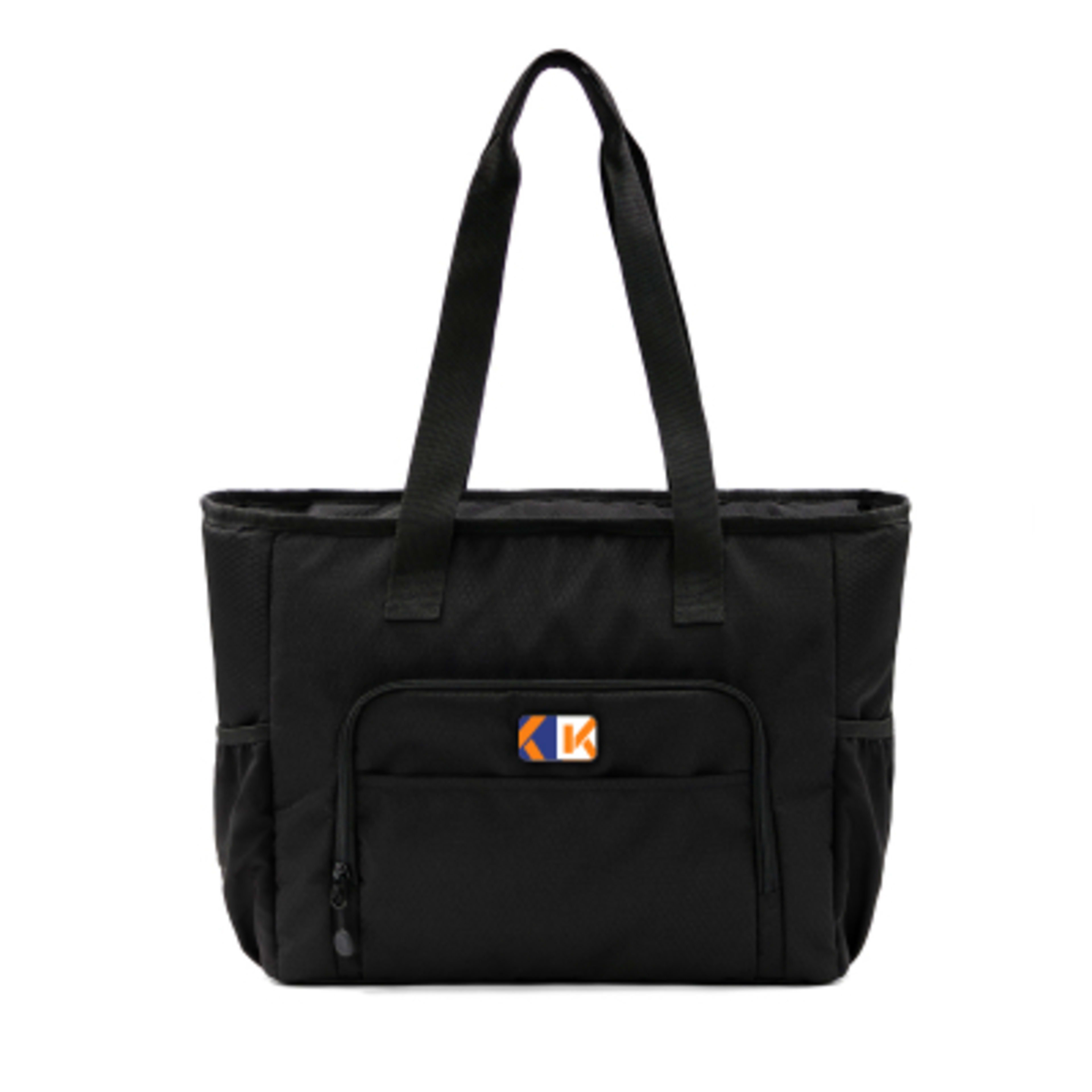 BrandCharger Polar Eco Tote Recycled Polyester - 15.75 x 11.5 in - Black - 4CP - product view 2