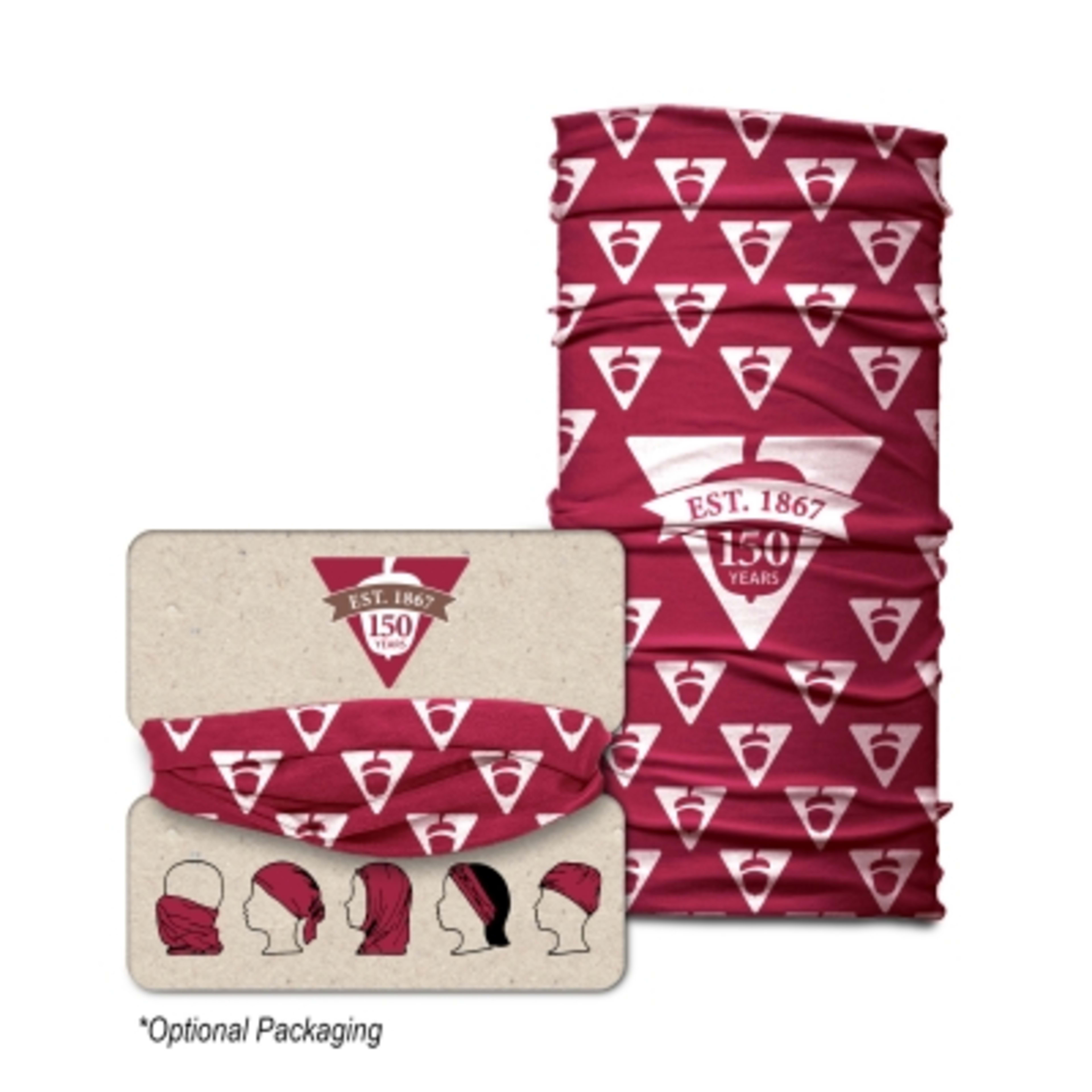 Gaiter Mask Polyester Microfiber Seamless Tube - 19.25 x 9.8 in - Group Shot - product view 1