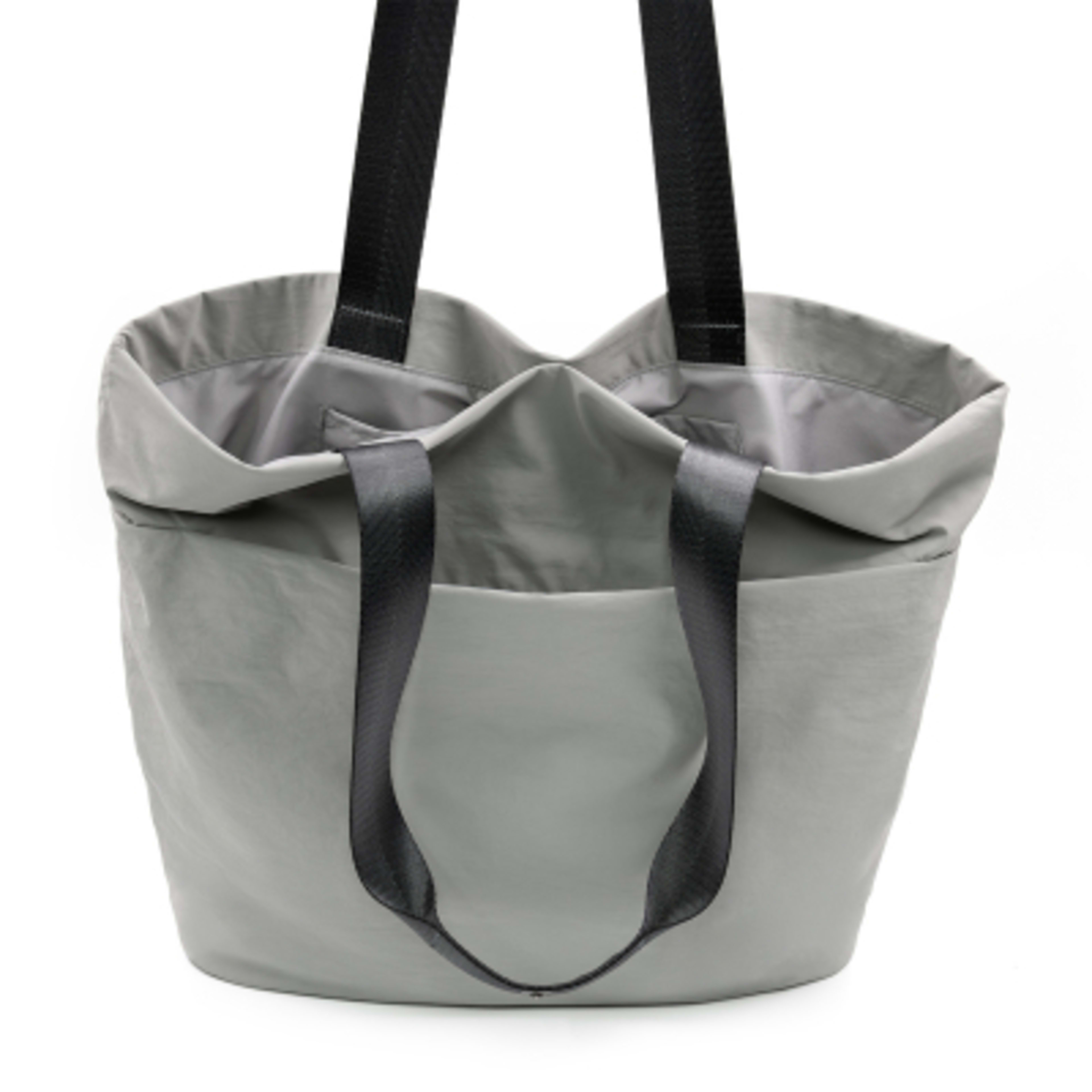 Custom Tote Bag Multi Pocket Recycled Nylon Water Repellent - 22L - Stone - Handles - product view 4