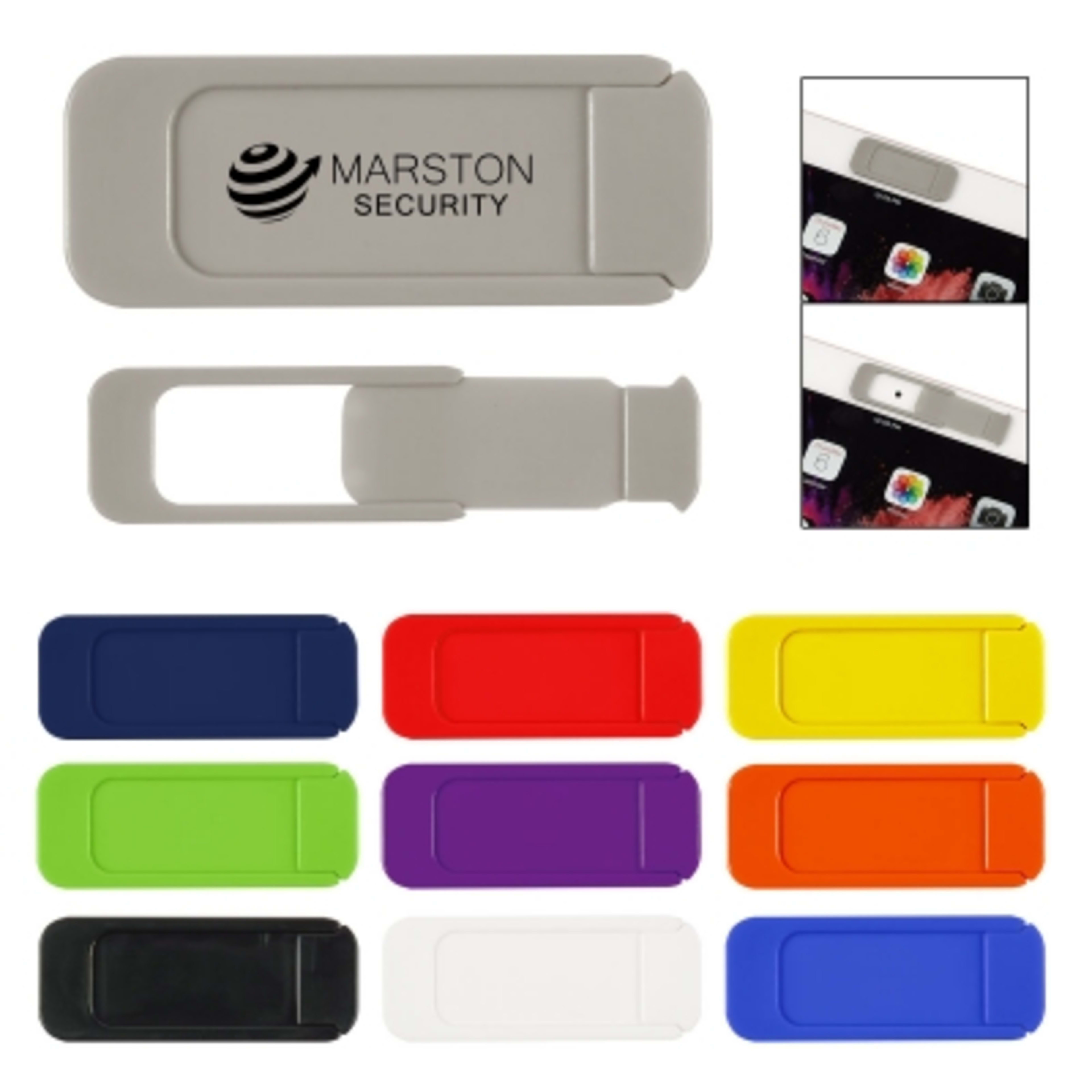 Webcam Cover Security Privacy Strong Adhesive with Backer Card - Group Shot - product view 1