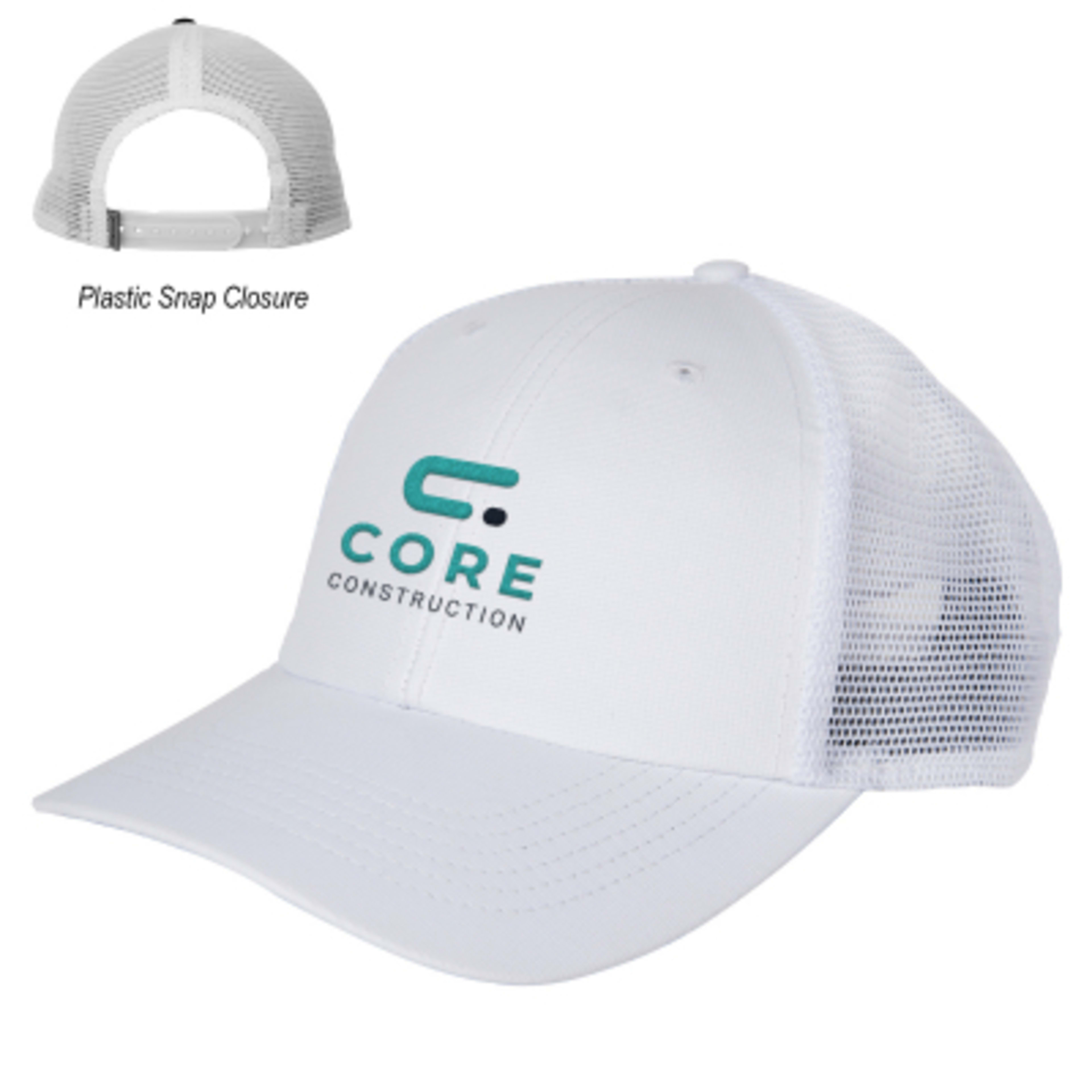 Baseball Cap Performance Mesh Back Structured - Group Shot - promotional product with custom logo