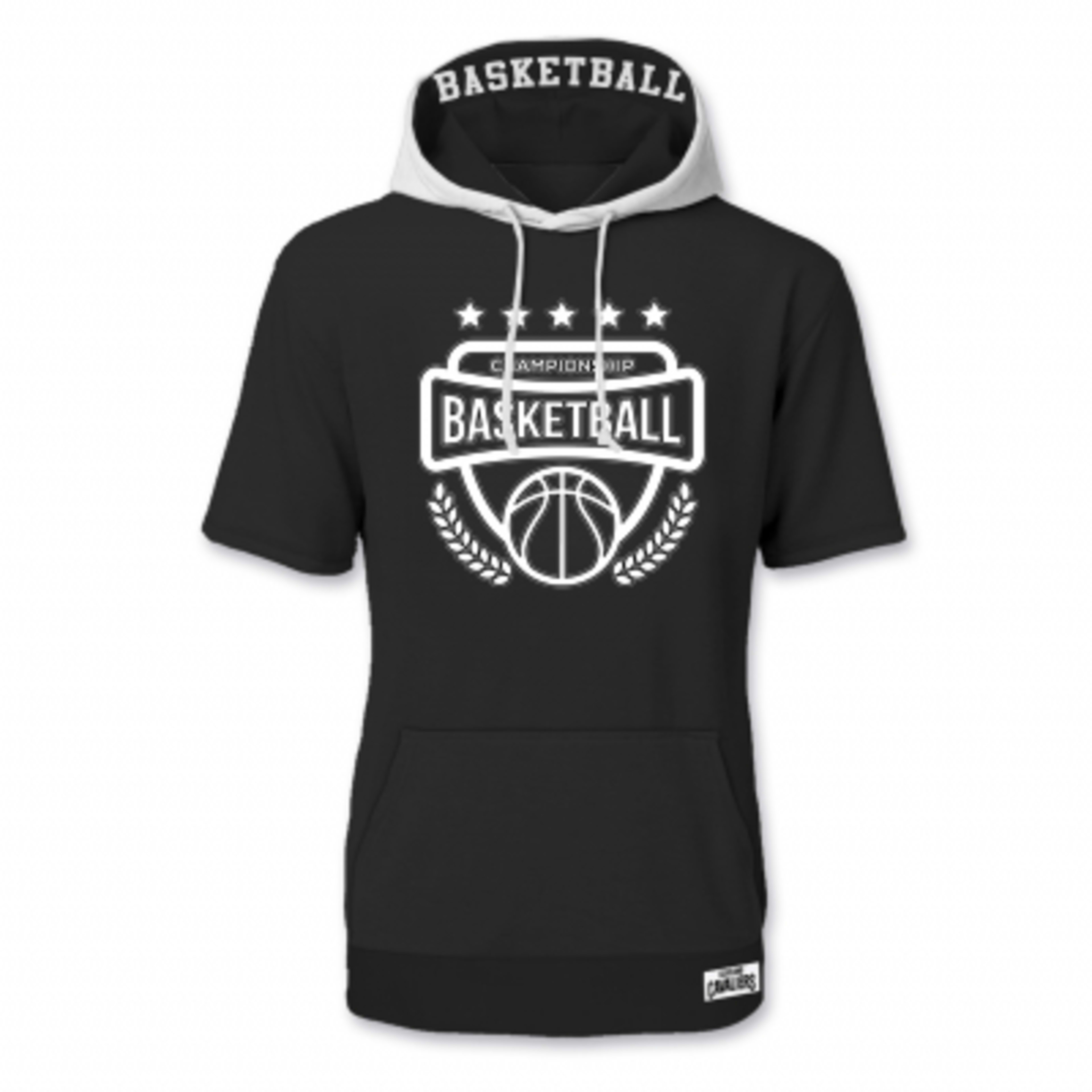 Custom Hoodies Short Sleeve Cotton Poly Blend - 8 oz - Group Shot - promotional product with custom logo