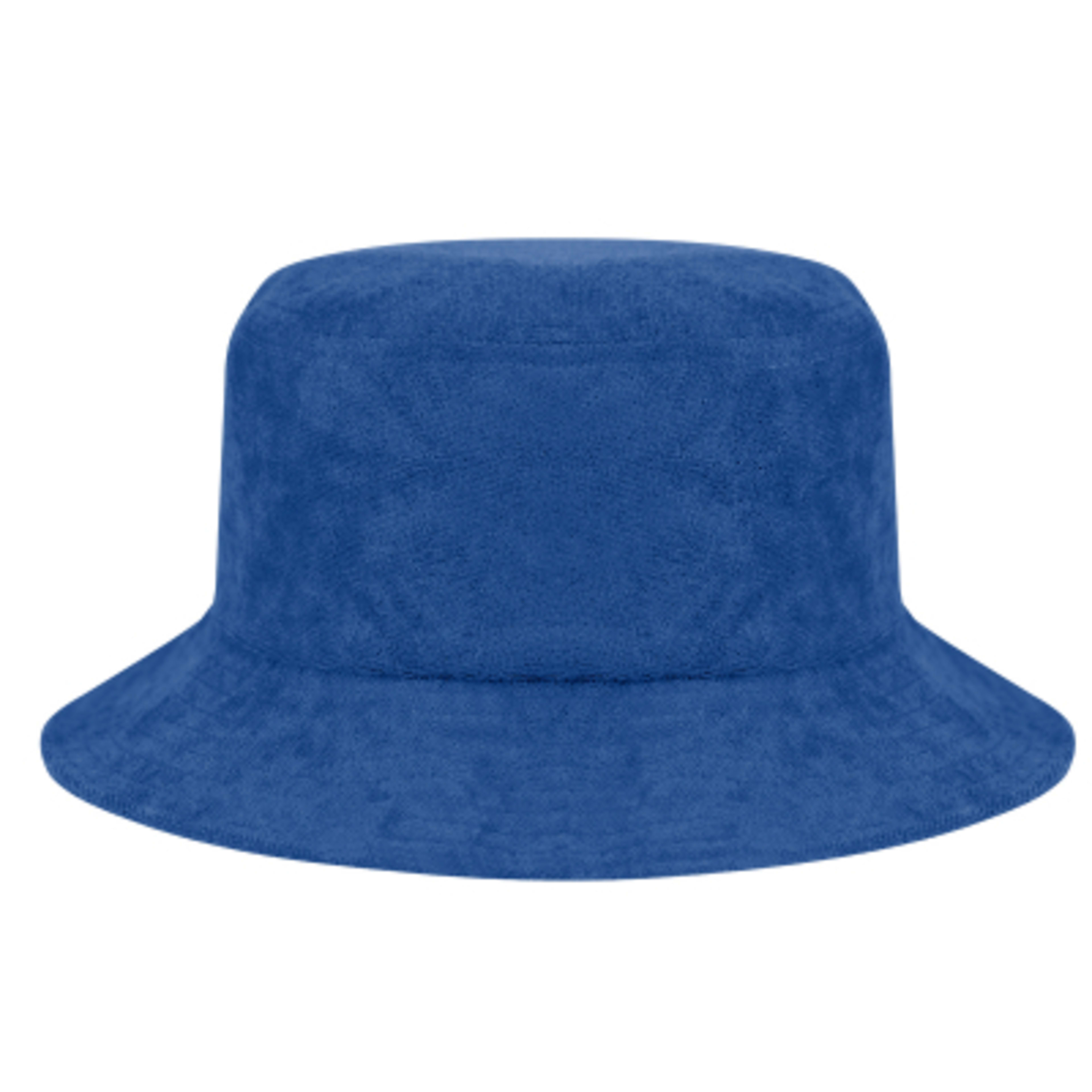 Bucket Hat Terry Polyester Laminated Lining - Royal - Front - product view 2
