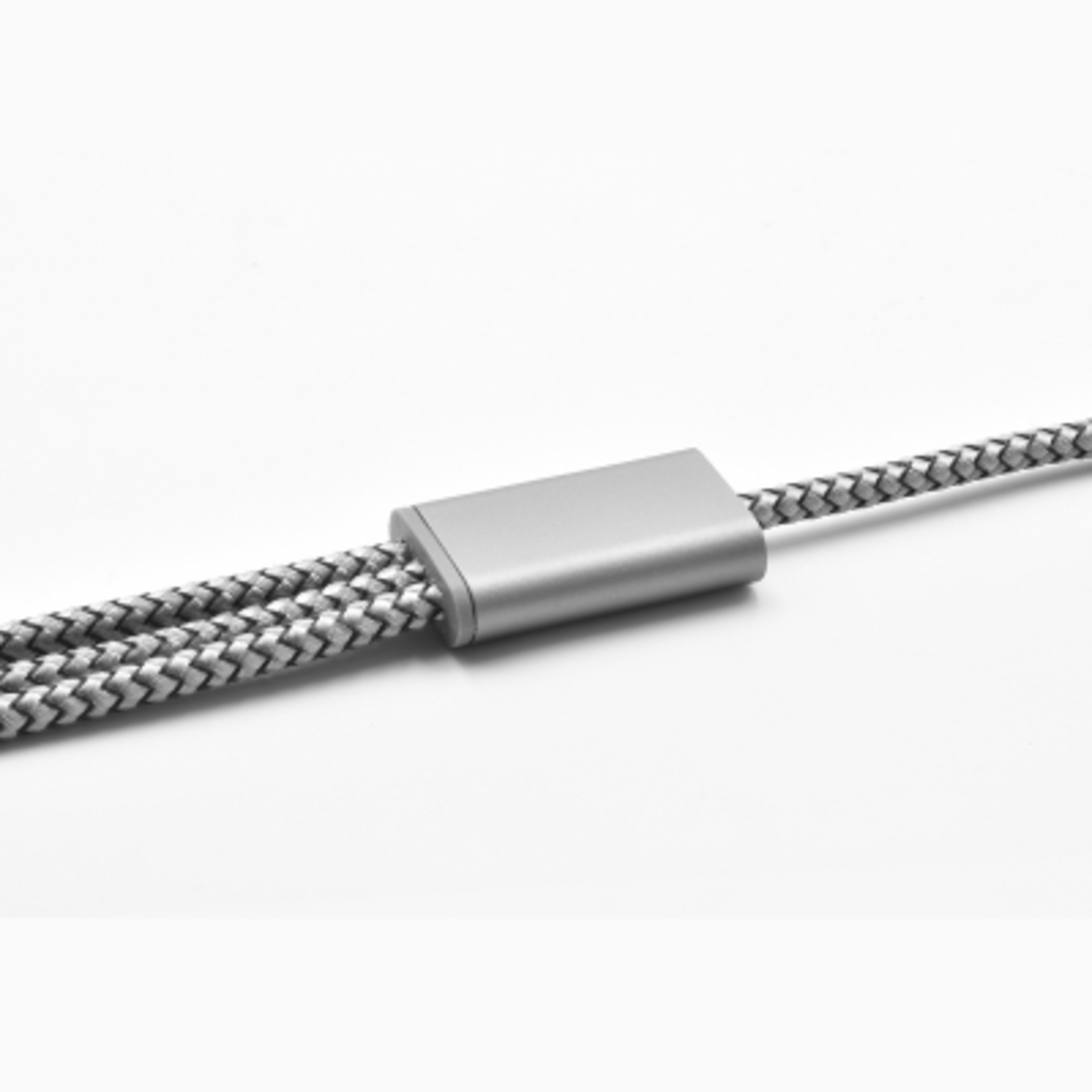 3-in-1 Charging Cable rPET Woven 2.1A - 3 ft - Detail - product view 2